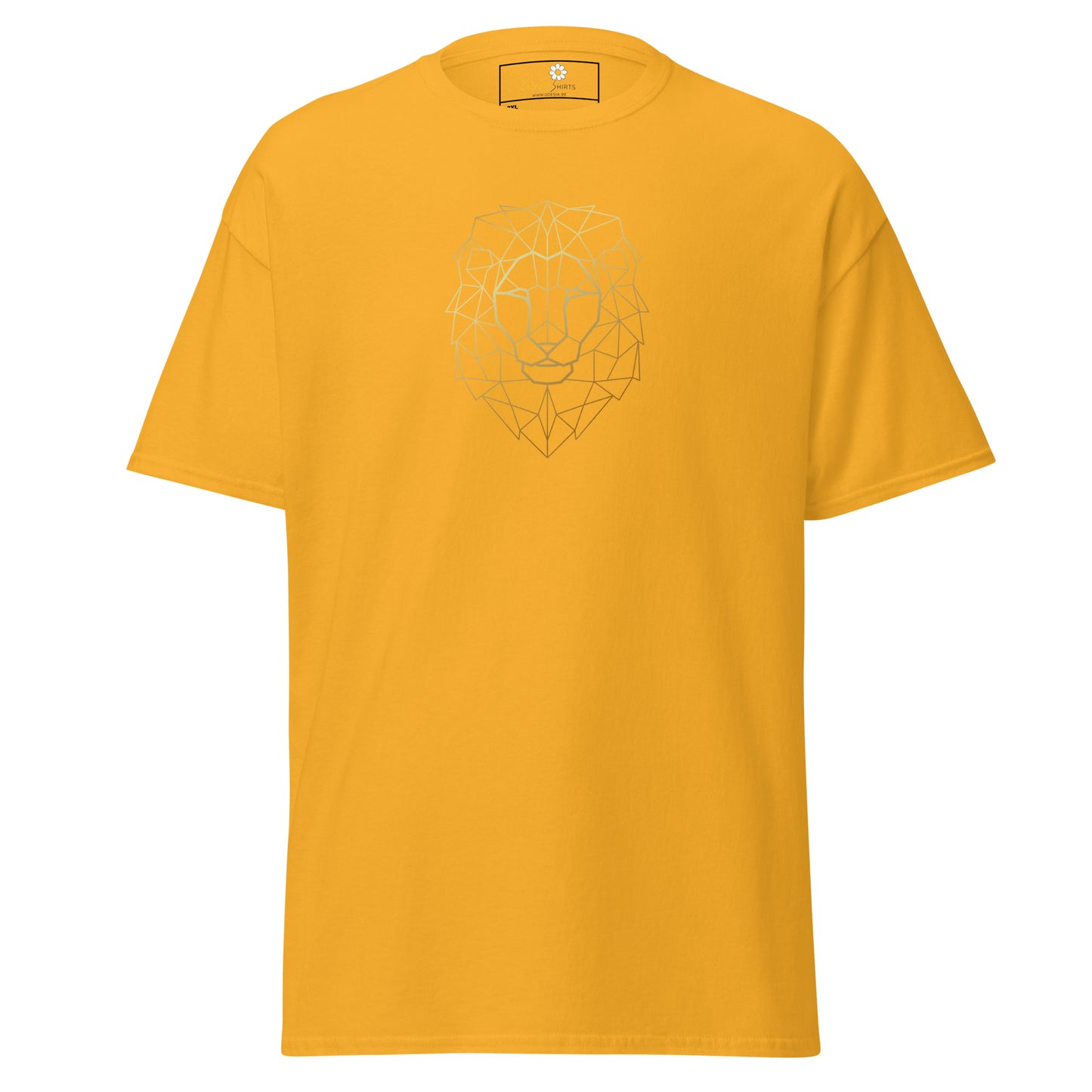 Klassiek heren t-shirt - WILDLIFE LION HEAD LINES - GROOT