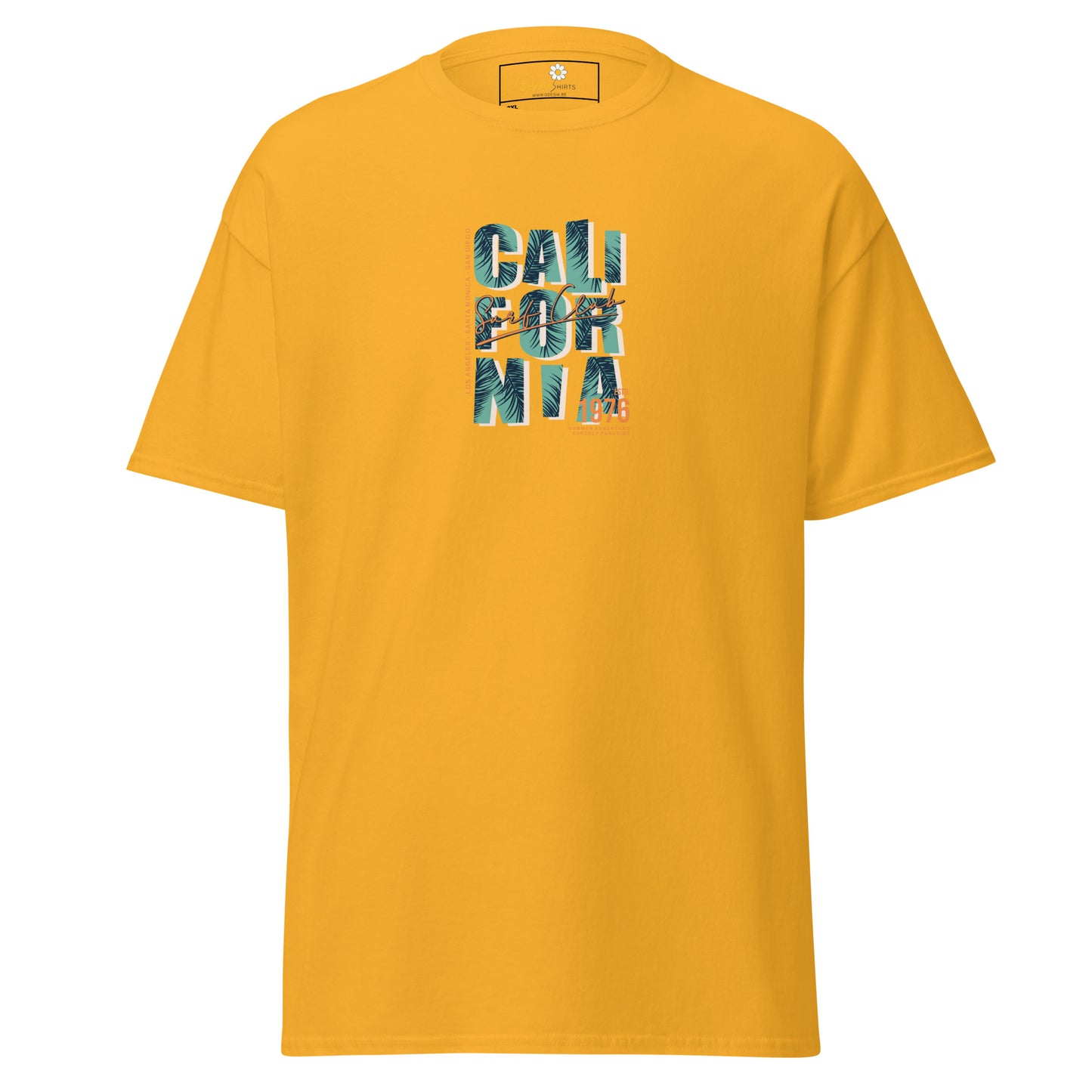 Heren klassiek t-shirt - TEXT CALIFORNIA - GROOT
