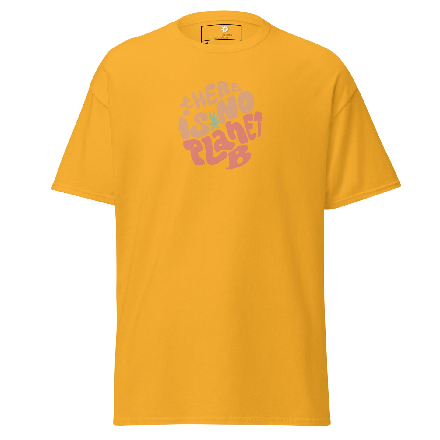 T-shirt classique pour homme - TEXTE IL N'Y A PAS DE PLANÈTE B - GRAND