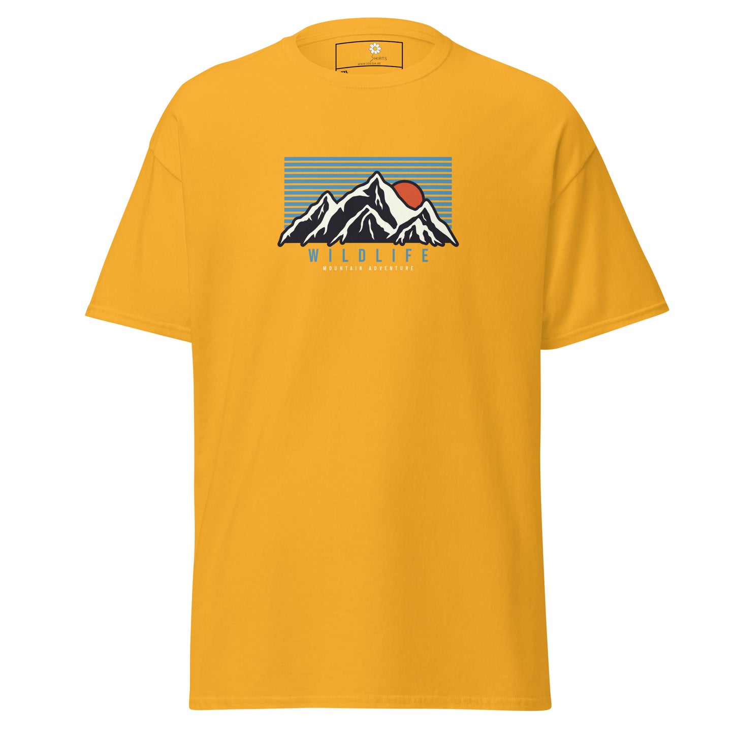 Unisex classic t-shirt - ADVENTURE MOUNTAIN SUNSET - BIG