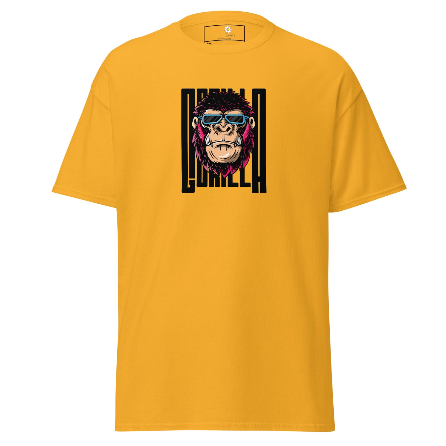 Klassiek heren t-shirt - WILDLIFE GORILLA FUN - GROOT