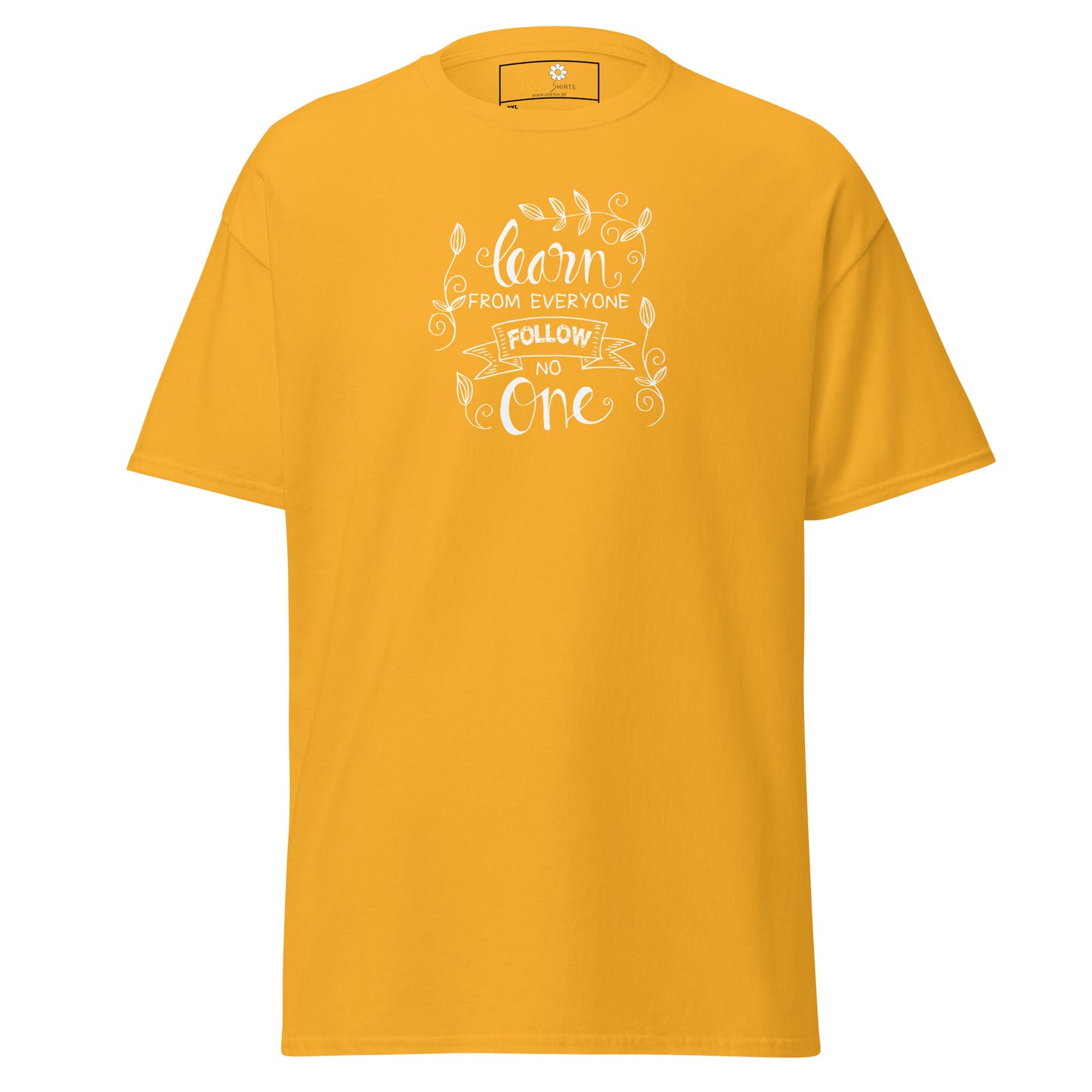 T-shirt classique pour homme - TEXTE APPRENEZ DE TOUS - GRAND