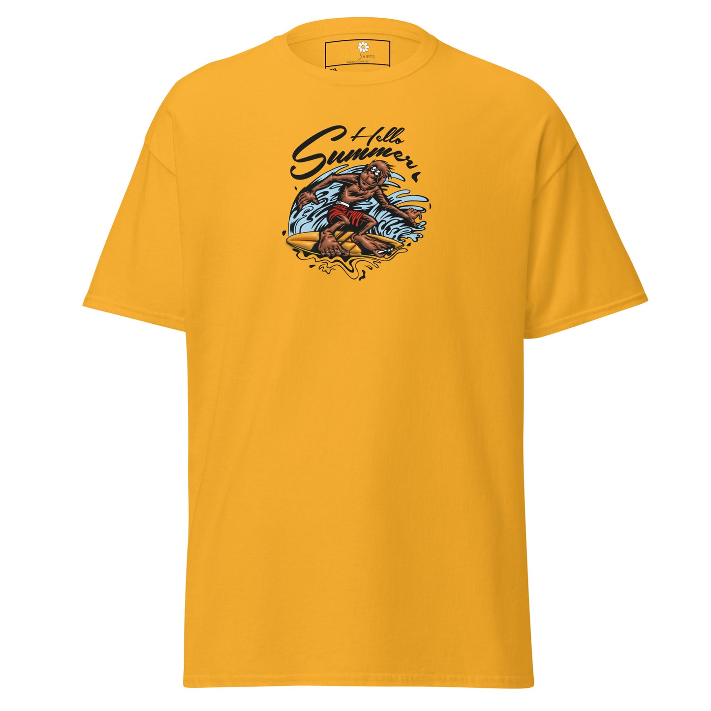 T-shirt classique homme - SINGE SURFEUR D'ÉTÉ - GRAND