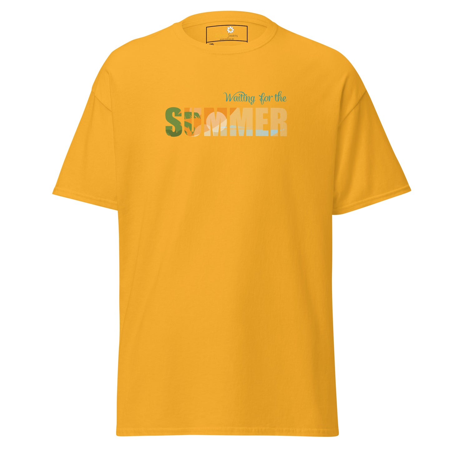 T-shirt classique pour homme - L'ÉTÉ ATTEND - GRAND
