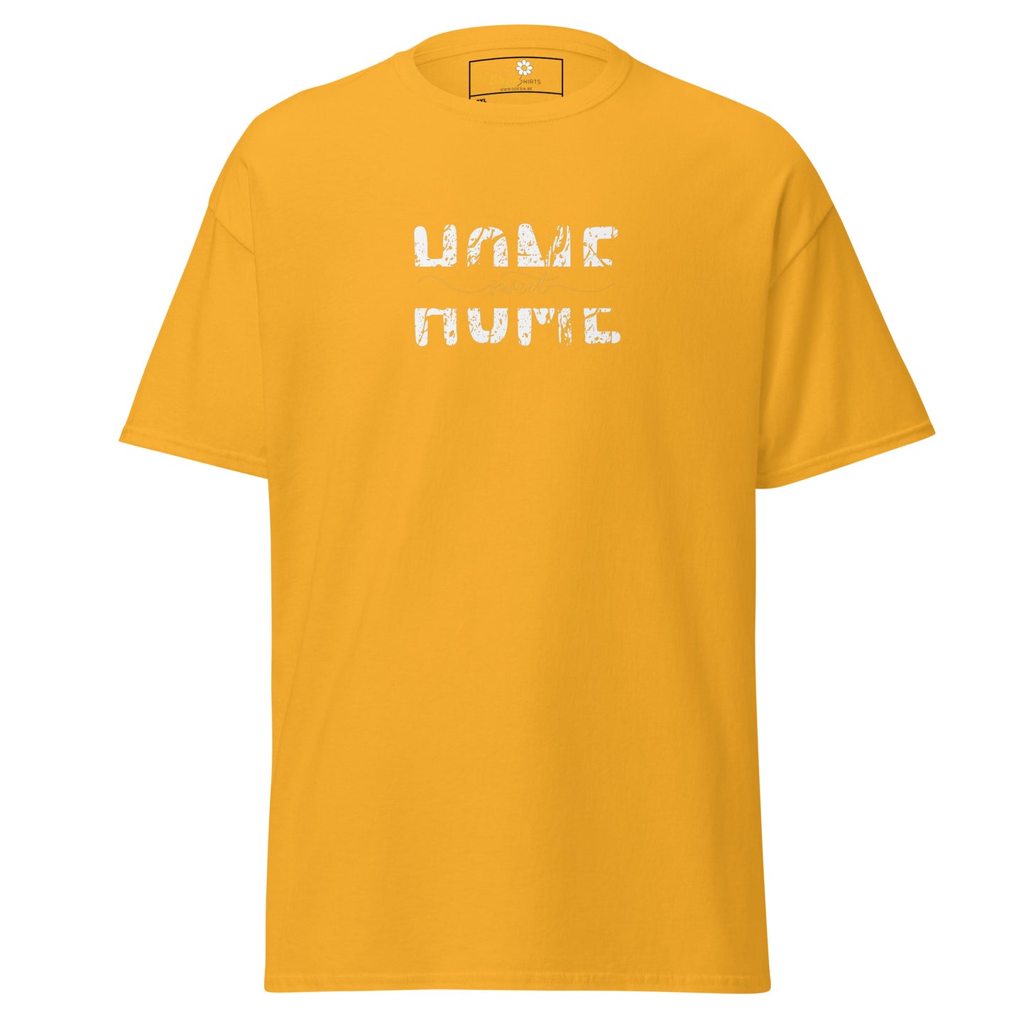 T-shirt classique pour homme - TEXT HOME SWEET HOME - BIG
