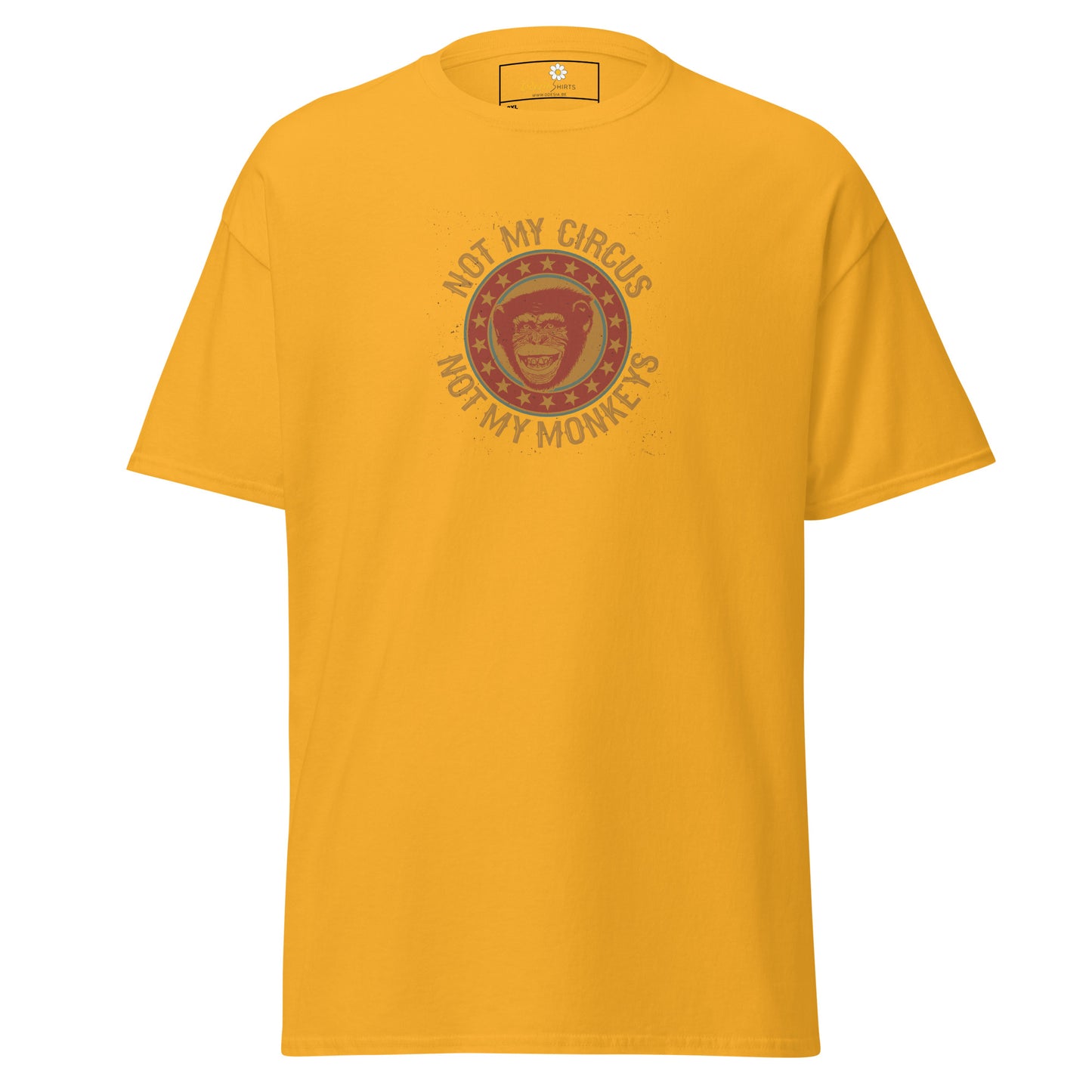 T-shirt classique homme - VINTAGE NOT MY MONKEYS CIRCUS - GRAND