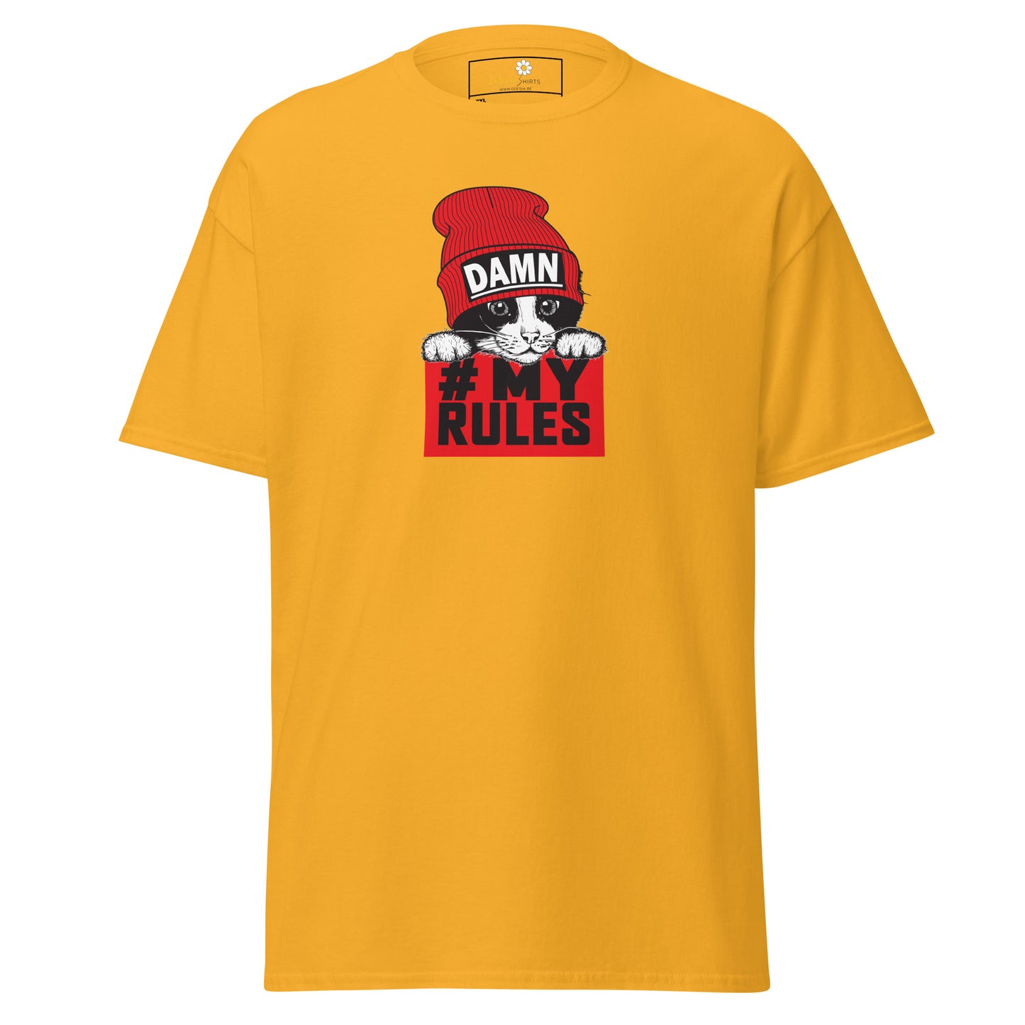 T-shirt classique unisexe - ANIMAUX AMUSANTS CHAT MES RÈGLES - GRAND