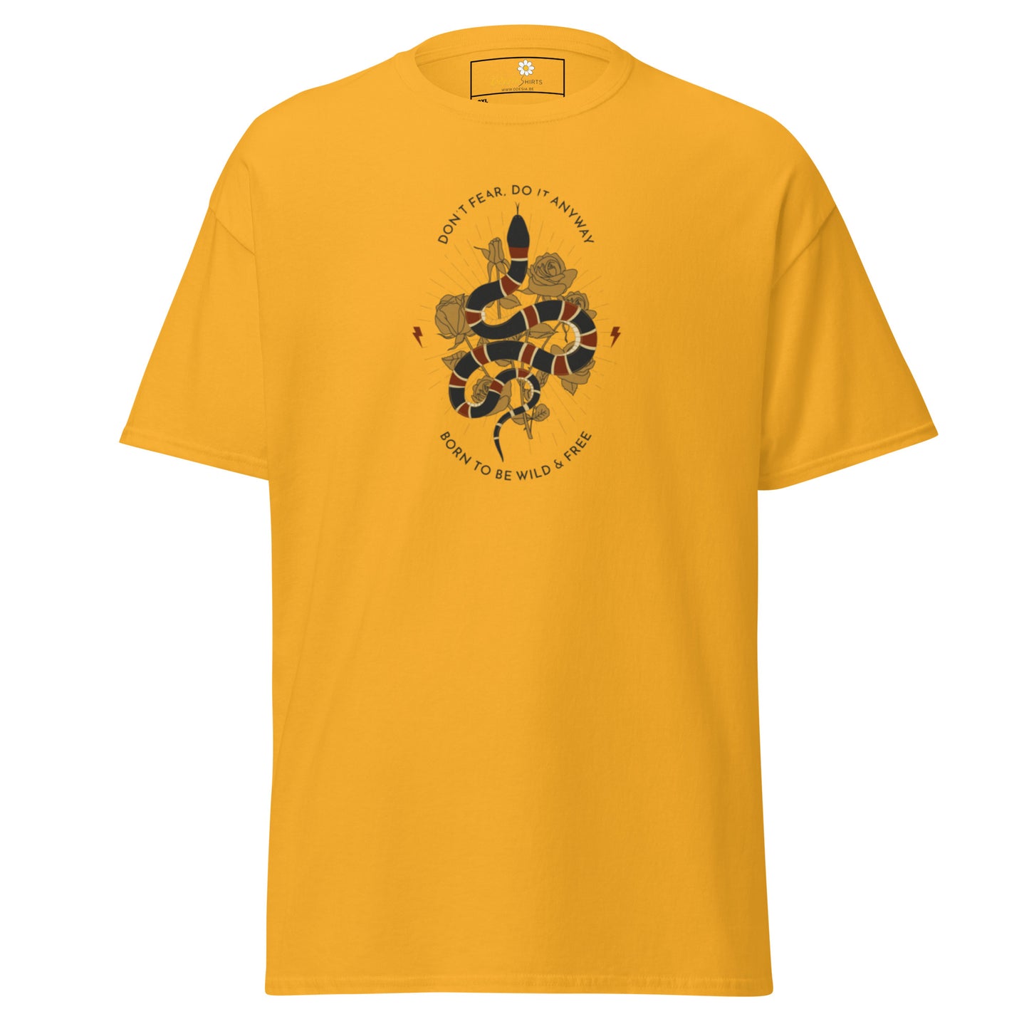 Klassiek heren t-shirt - WILDLIFE SNAKE TO BE WILD - GROOT