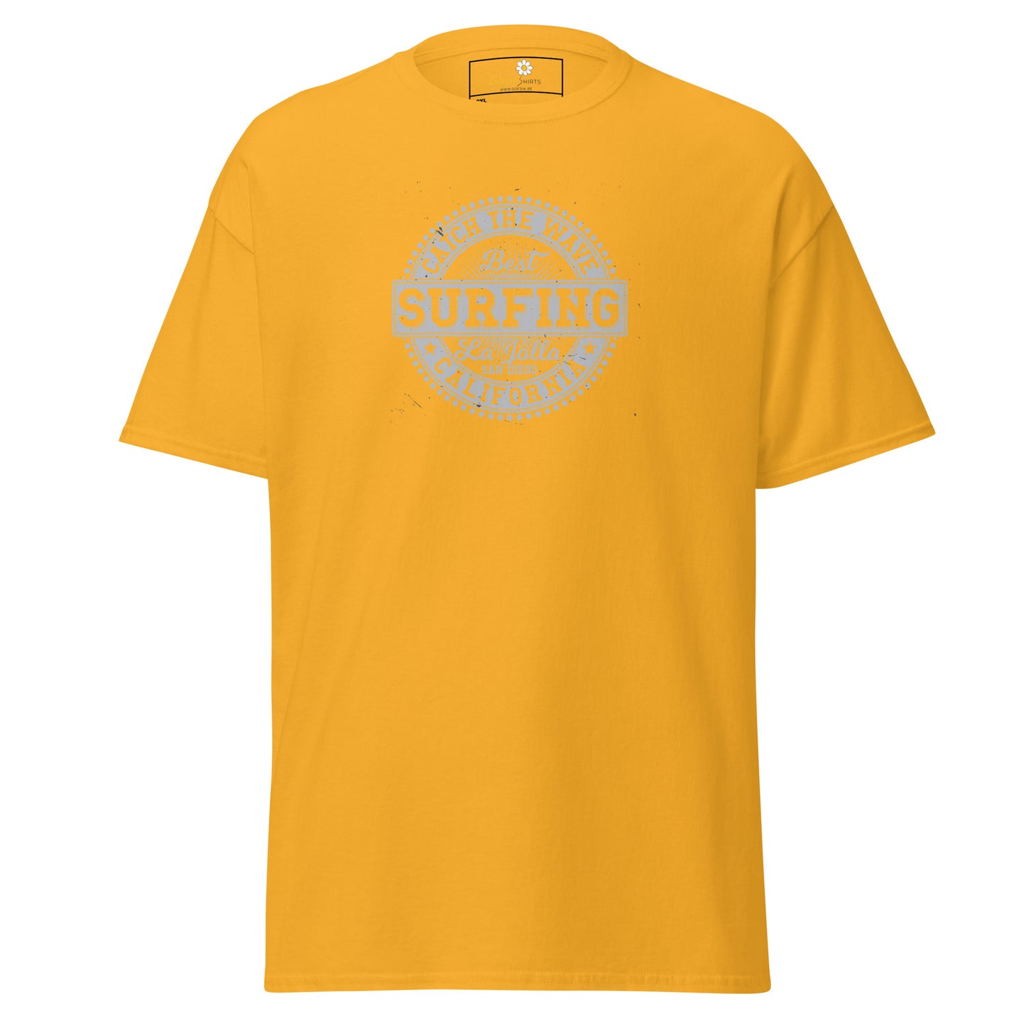 Heren klassiek t-shirt - SUMMER SURFING CALIFORNIA - GROOT
