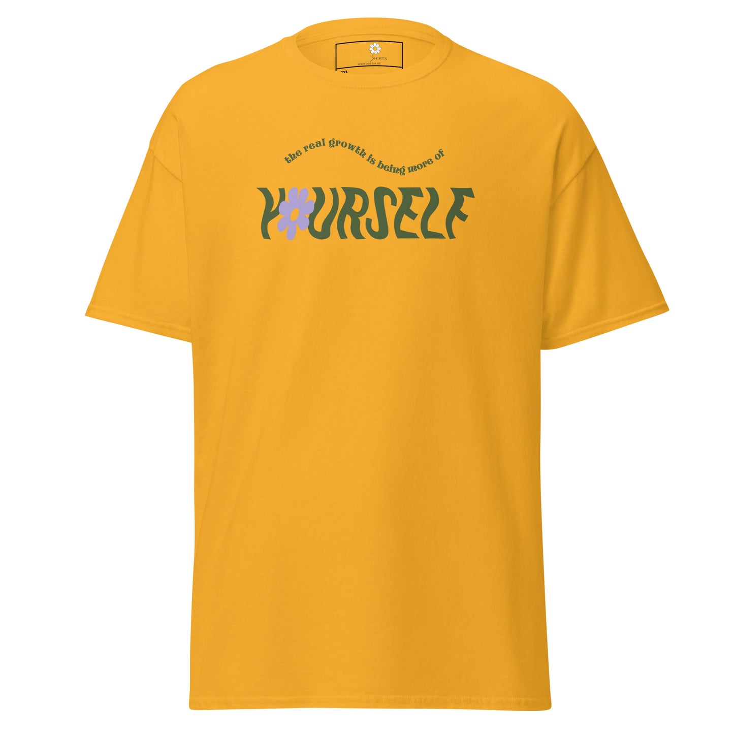 T-shirt classique pour homme - TEXTE ÊTRE PLUS SOI-MÊME - GRAND