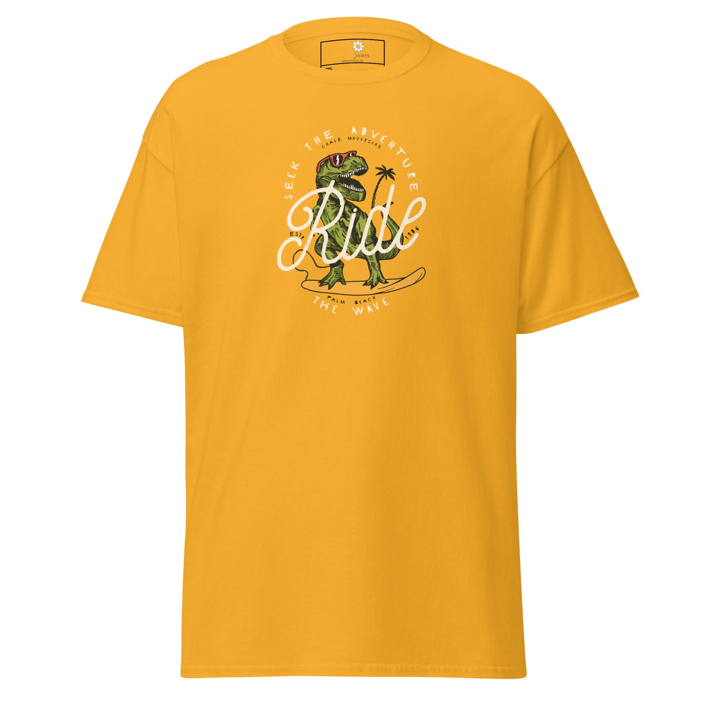 T-shirt classique pour homme - WILDLIFE DINOSAURUS RIDE WAVES - GRAND