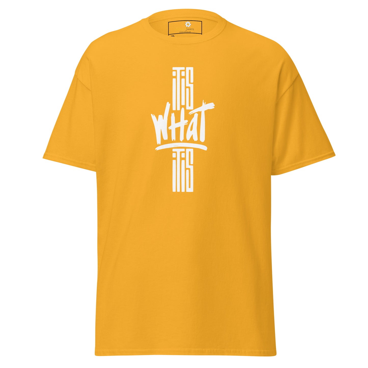 T-shirt classique pour homme - TEXT IT IS WHAT IT IS - BIG