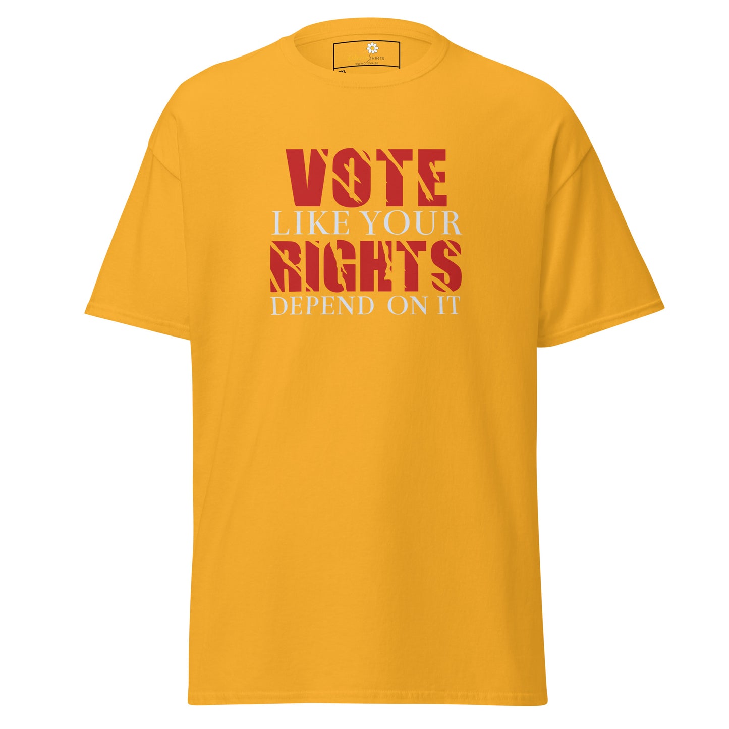 T-shirt classique pour homme - TEXTE VOTE J'AIME BIEN COMPTEZ SUR ELLE - GRAND