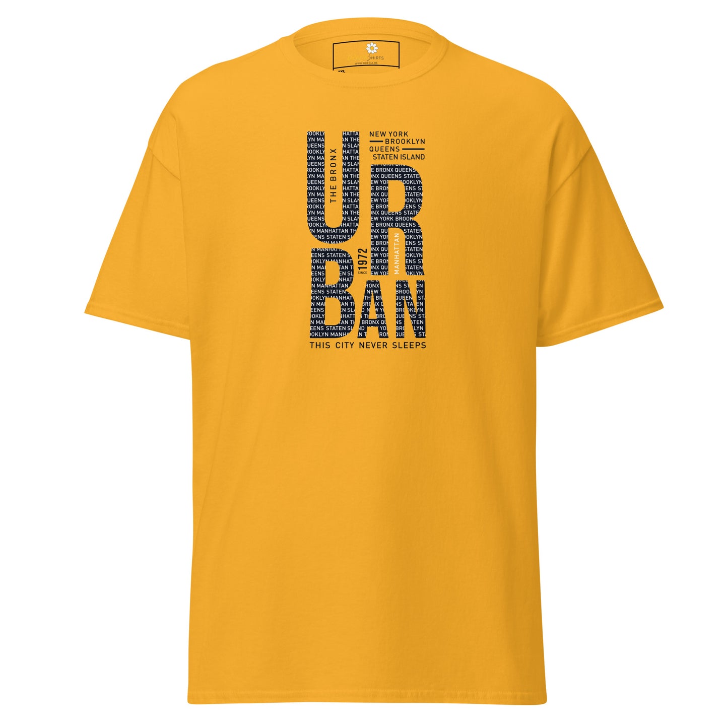 Heren klassiek t-shirt - URBAN DESIGN - GROOT