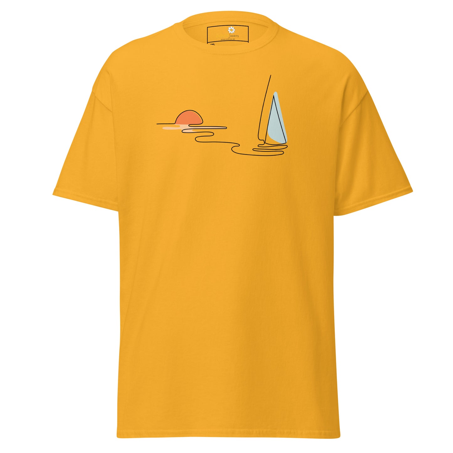 T-shirts classiques pour hommes - NATURE LINE SUNSE5T BOAT - BIG