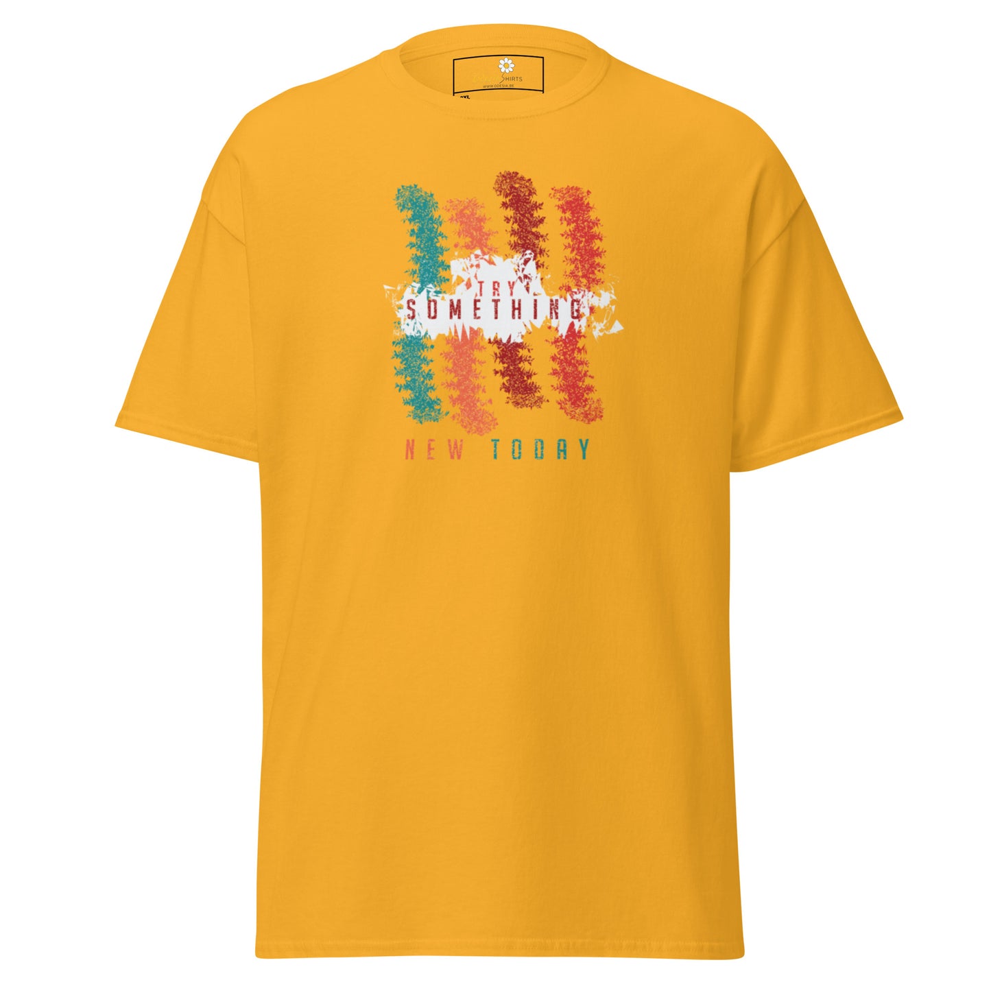 T-shirt classique unisexe - Lignes de couleurs abstraites - Grand