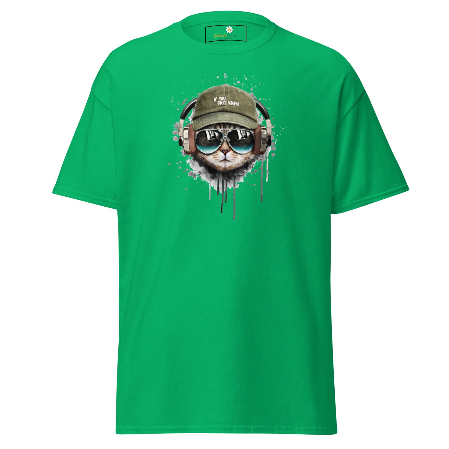 T-shirt classique unisexe - ANIMAUX MUSIQUE CHAT CHAPEAU - RÉGULIER