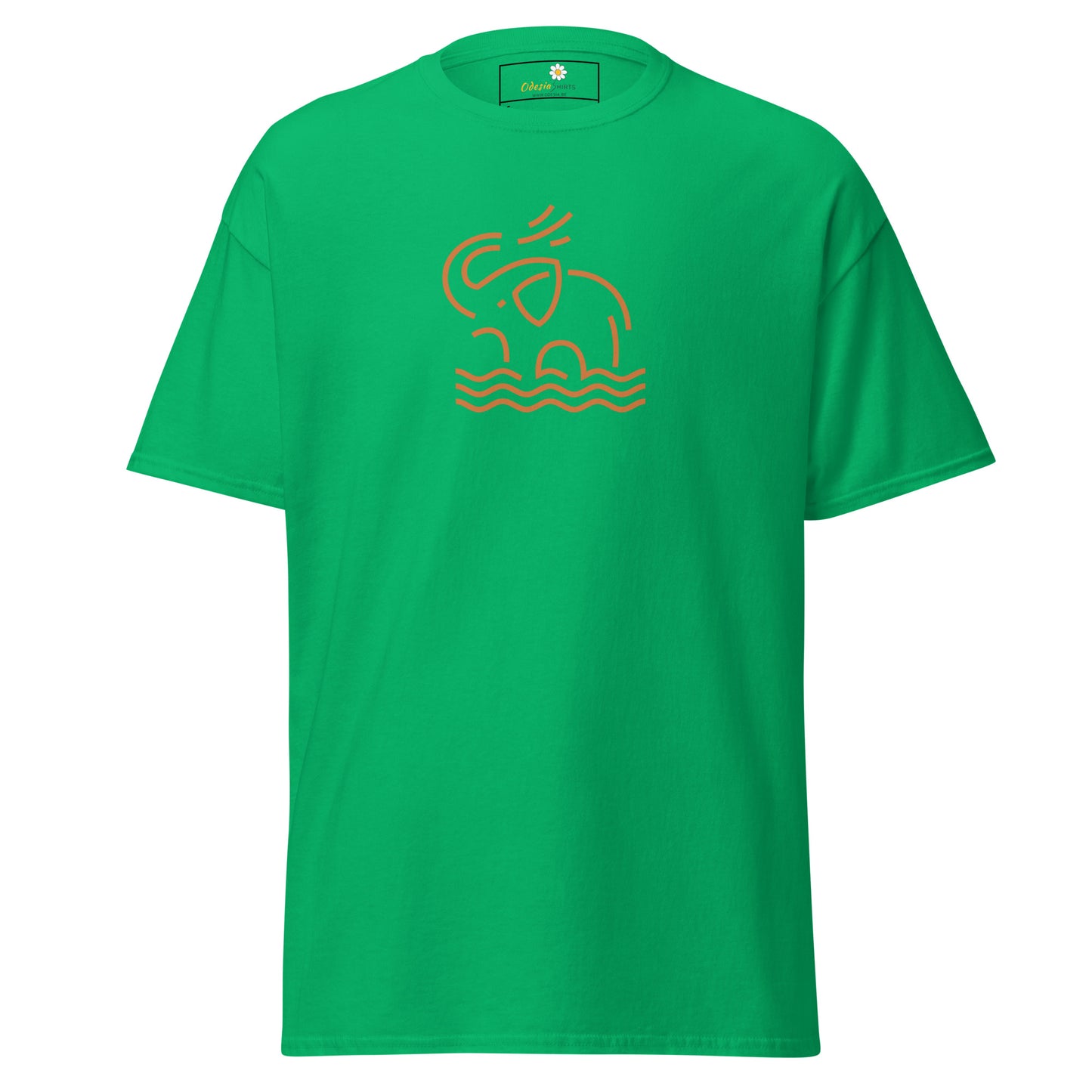 Unisex classic t-shirt - WILD LIFE ELEPHANT ORANGE - REGULAR