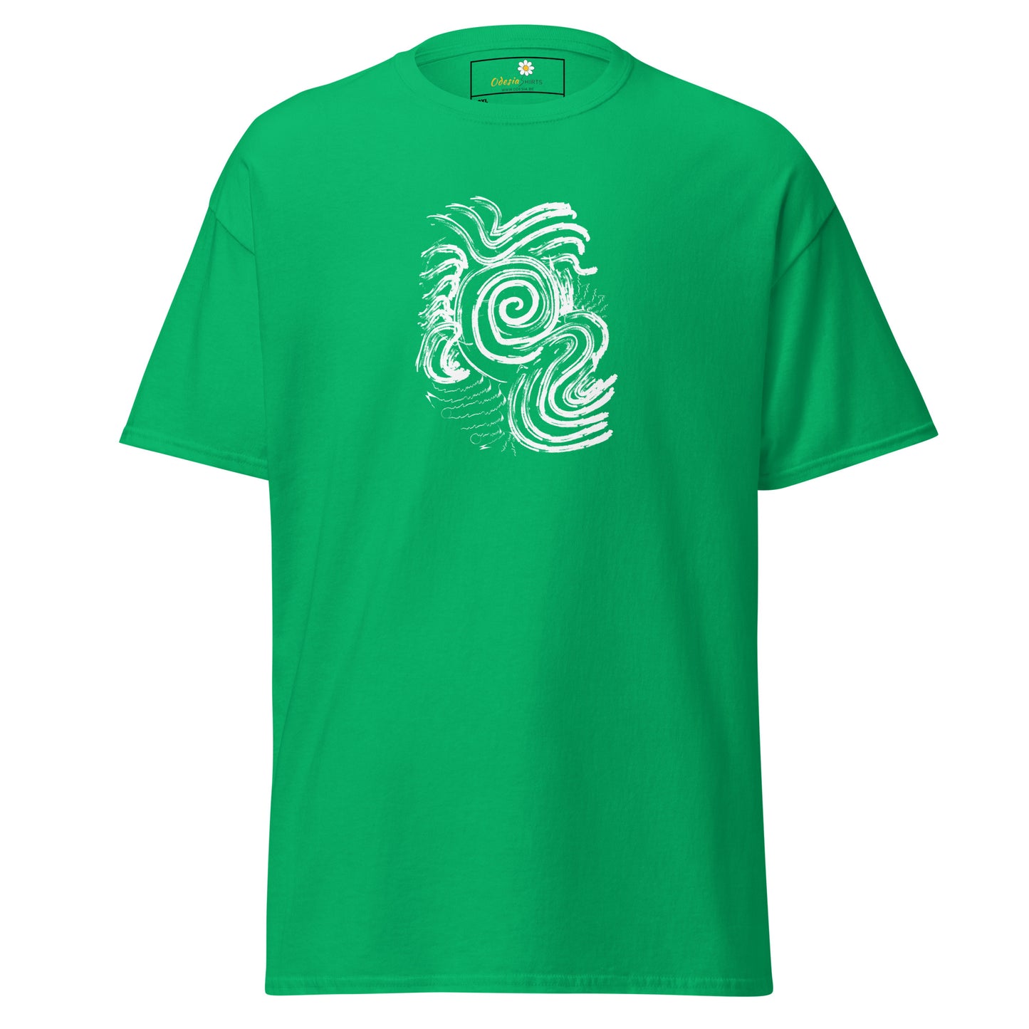 Unisex classic t-shirt - ABSTRACT SUNLIGHT WAVES - BIG