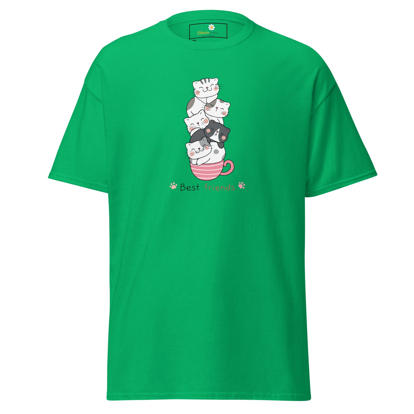 T-shirt classique unisexe - ANIMAUX CHATS DANS UNE TASSE - GRAND