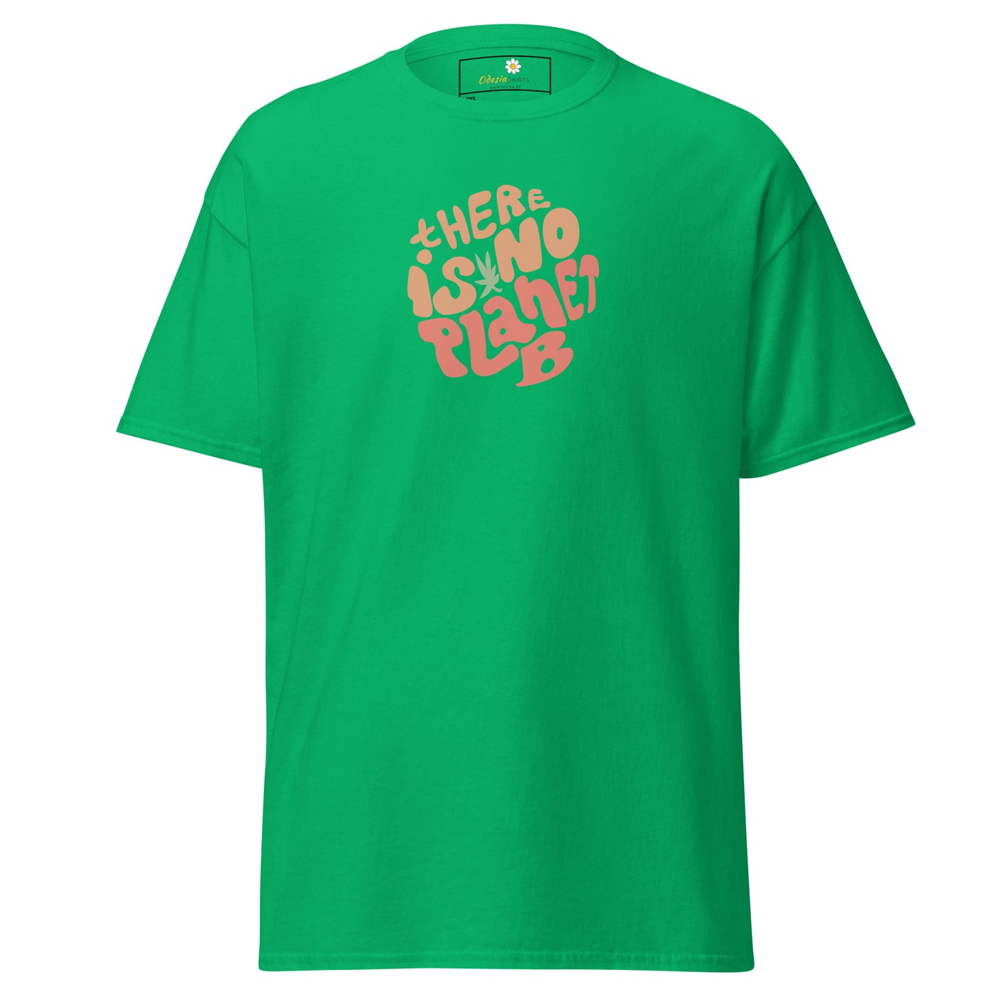 T-shirt classique pour homme - TEXTE IL N'Y A PAS DE PLANÈTE B - GRAND