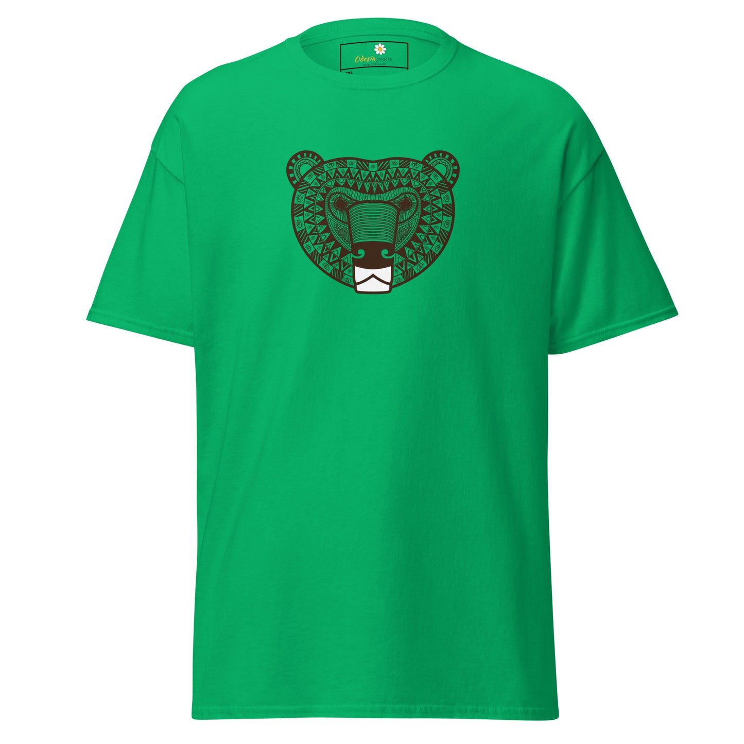 Klassiek heren t-shirt - WILDLIFE AZTECH BEAR - GROOT