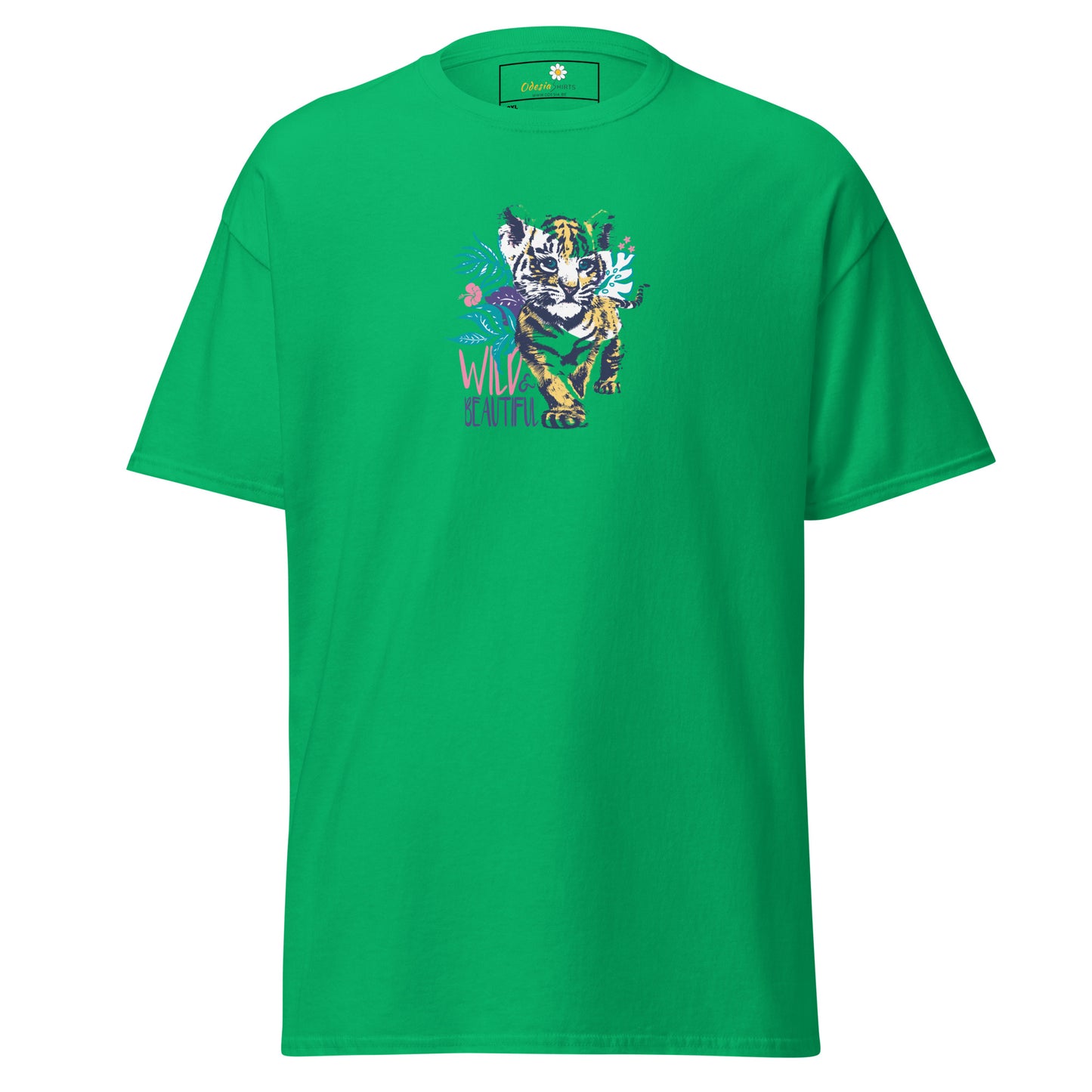 Heren klassiek t-shirt - WILDLIFE AND BEAUTIFUL - GROOT