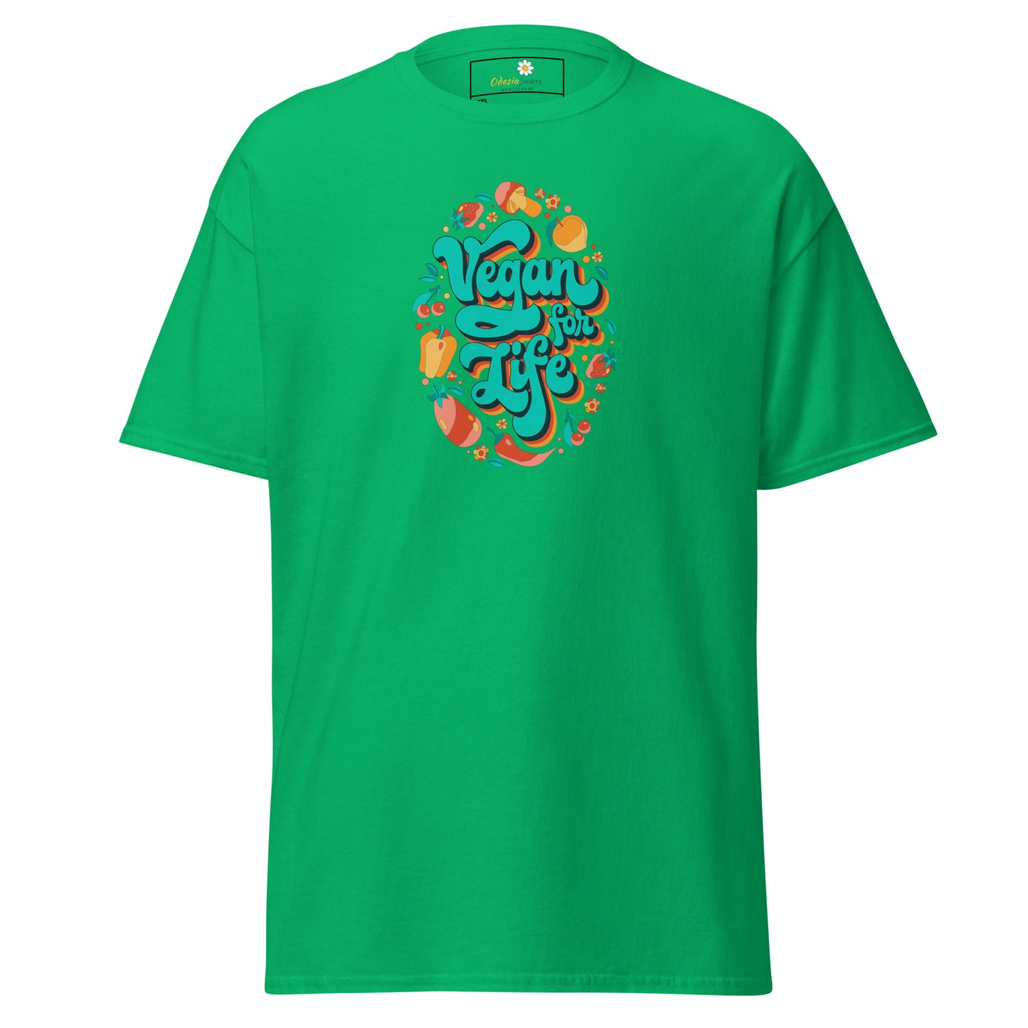 Klassiek T-shirt voor heren - VEGECOLO VEGAN FOR LIFE - GROOT