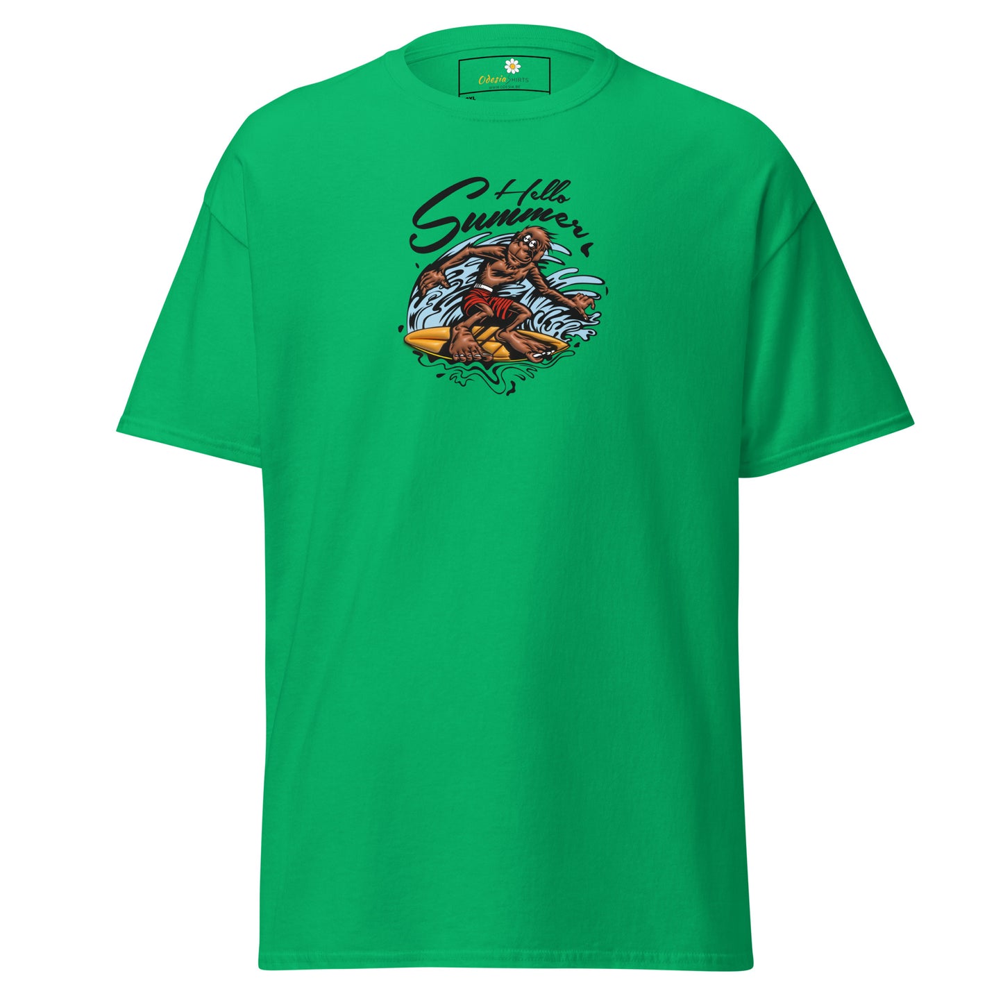T-shirt classique homme - SINGE SURFEUR D'ÉTÉ - GRAND