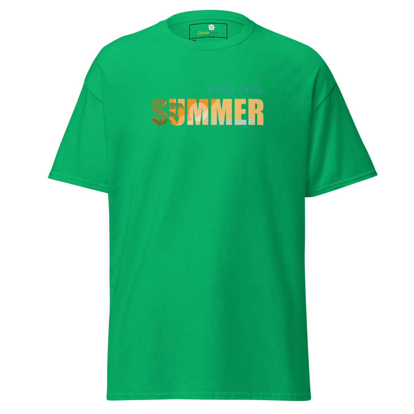 T-shirt classique pour homme - L'ÉTÉ ATTEND - GRAND