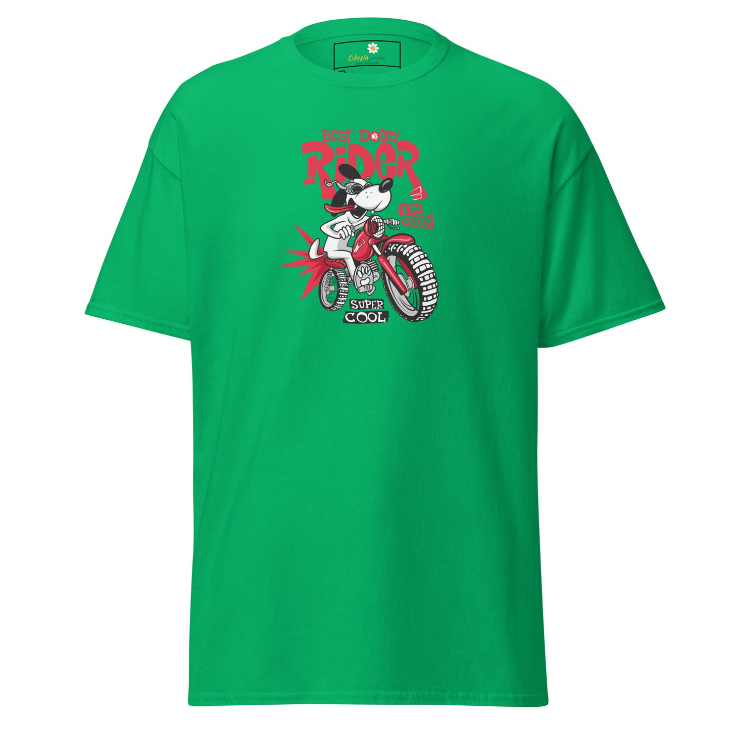 T-shirt classique pour homme - VINTAGE DOGGY RIDE - GRAND