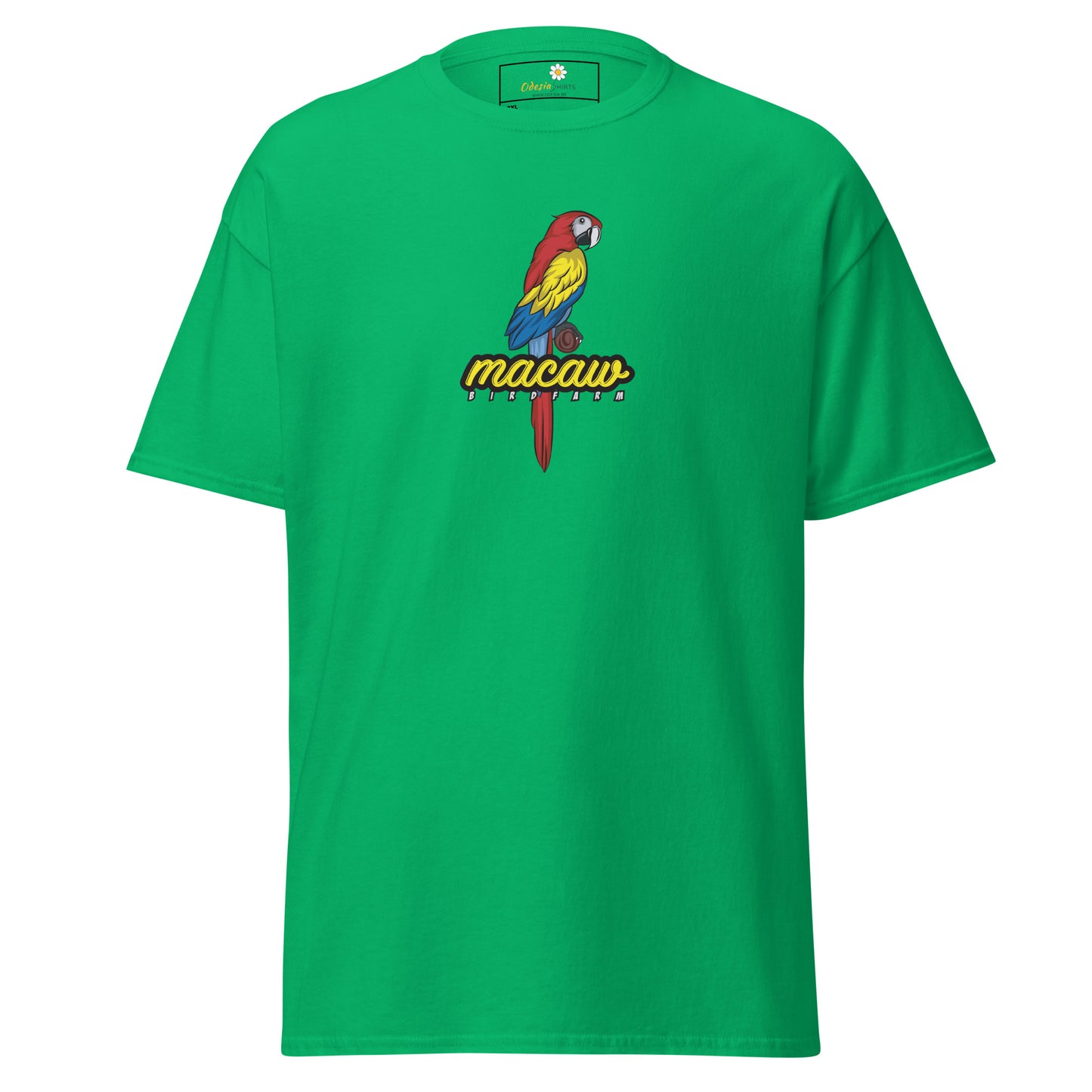 Heren klassiek t-shirt - WILDLIFE MACAW - GROOT
