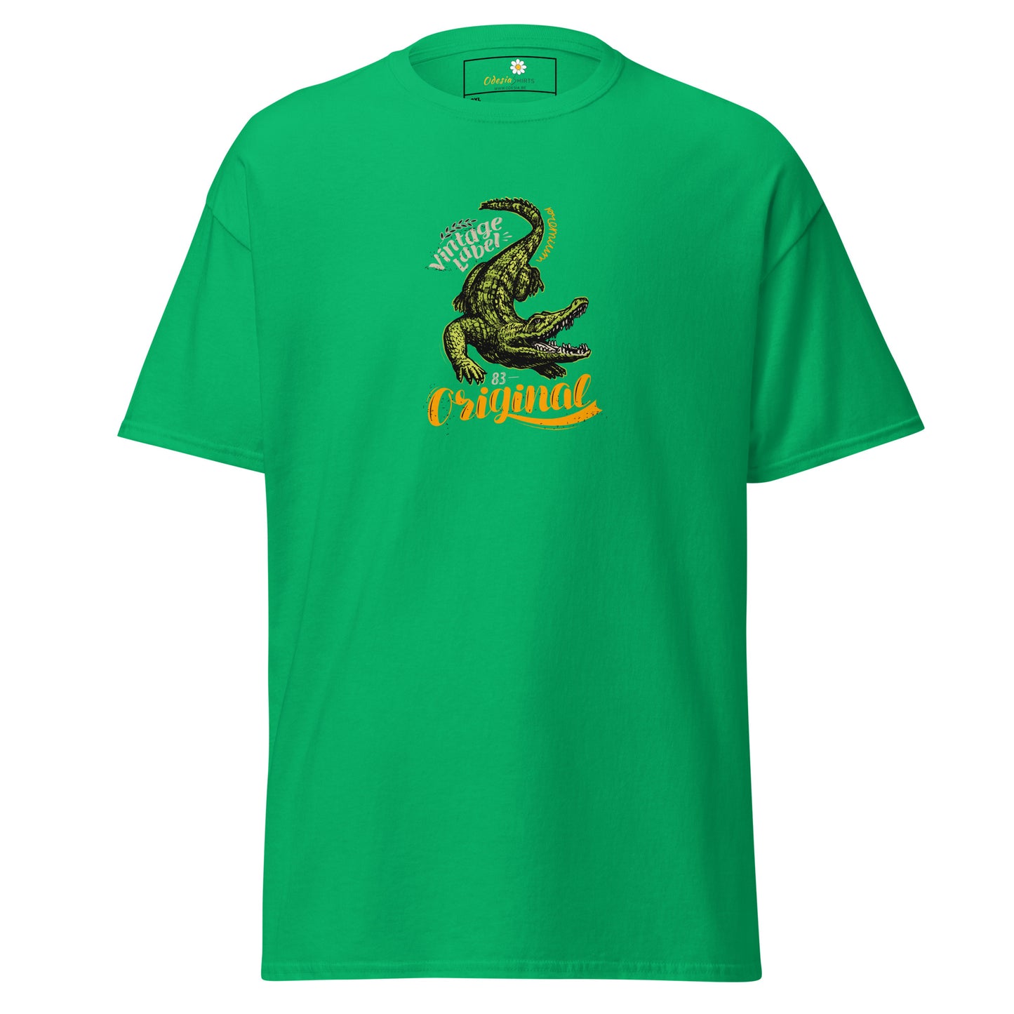 Heren klassiek t-shirt - WILDLIFE CROCODILE - GROOT