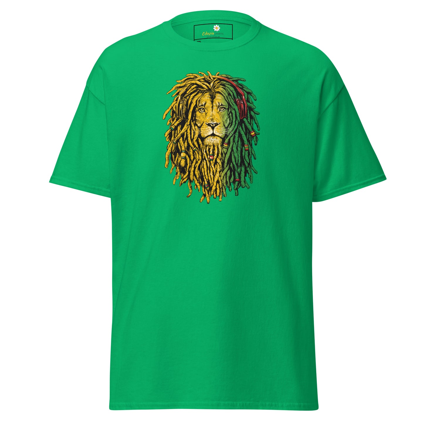 Heren klassiek t-shirt - WILDLIFE REGGAE LION - GROOT