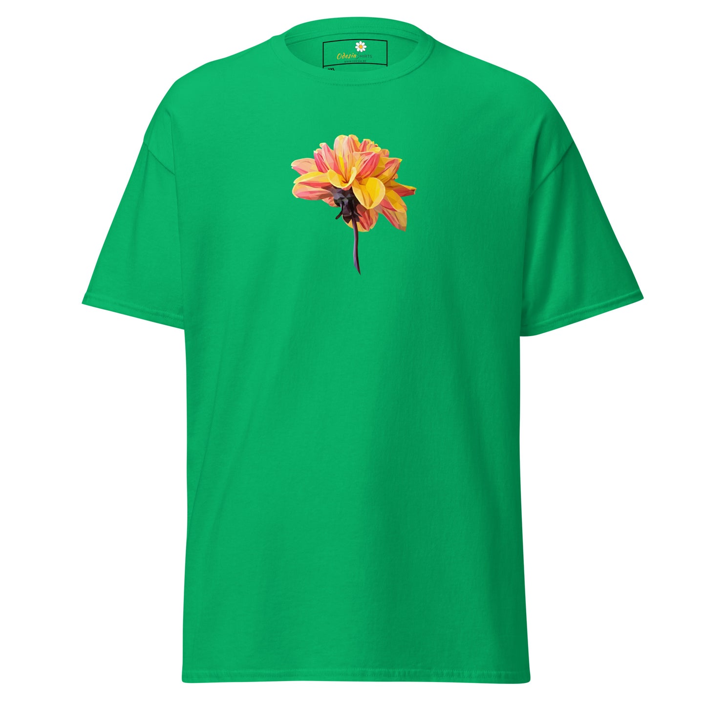Unisex classic t-shirt - NATURE RED YELLOW FLOWERS - BIG