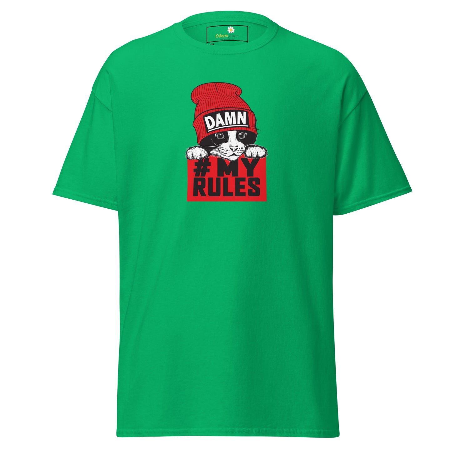 T-shirt classique unisexe - ANIMAUX AMUSANTS CHAT MES RÈGLES - GRAND