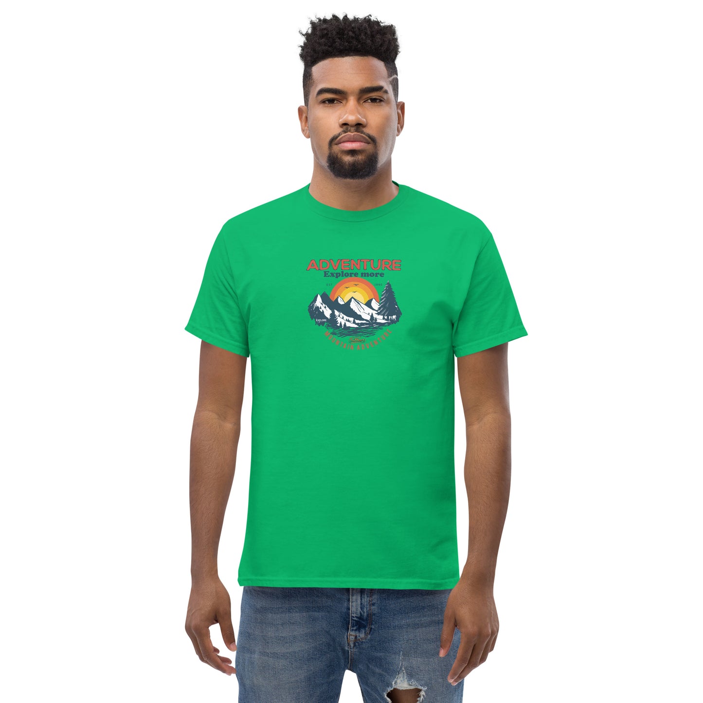 Unisex classic t-shirt - ADVENTURE EXPLORE MORE - BIG
