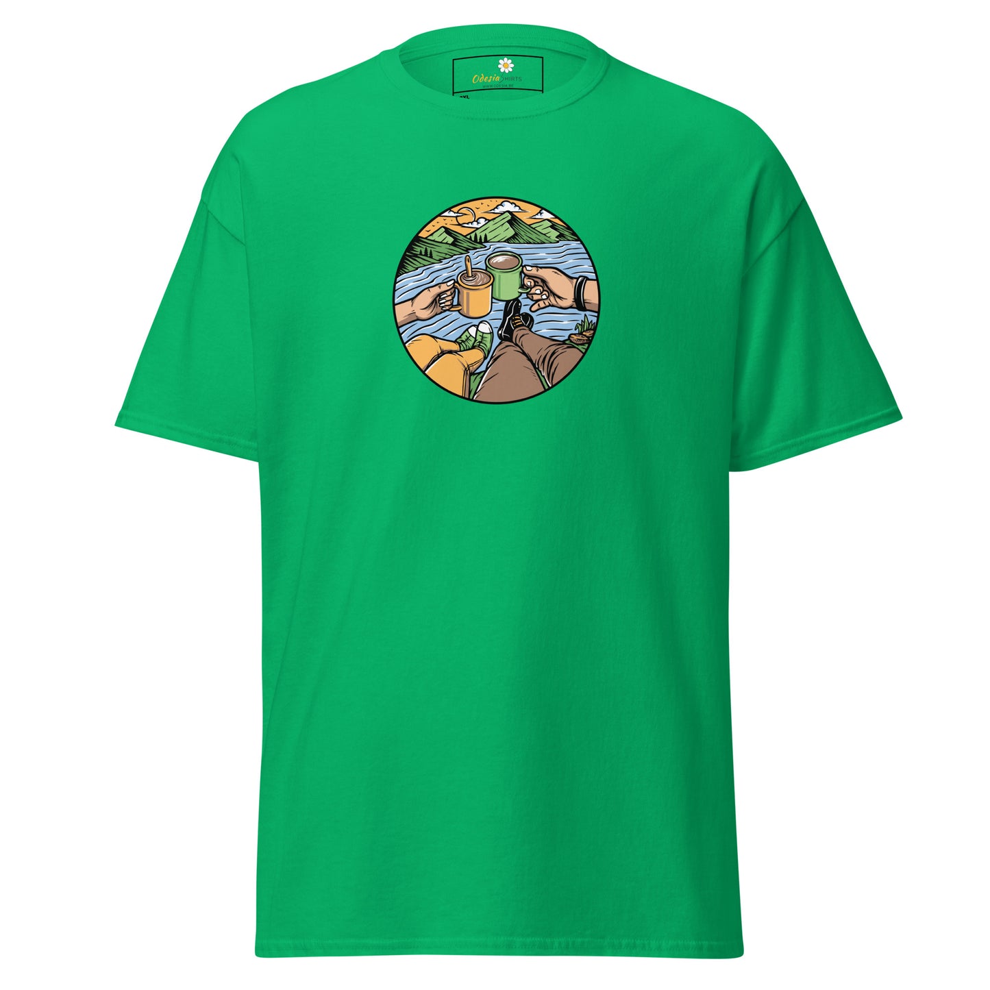 Unisex classic t-shirt - ADVENTURE NATURE TOGETHER - BIG
