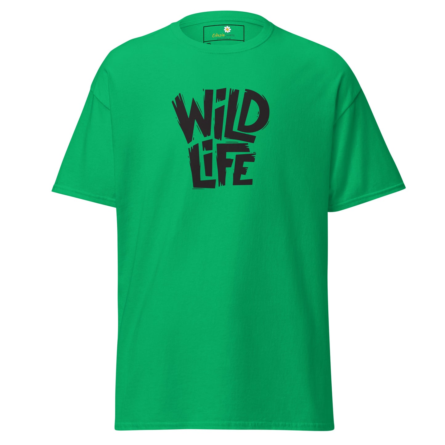 T-shirt classique pour homme - TEXT WILD LIFE - GRAND