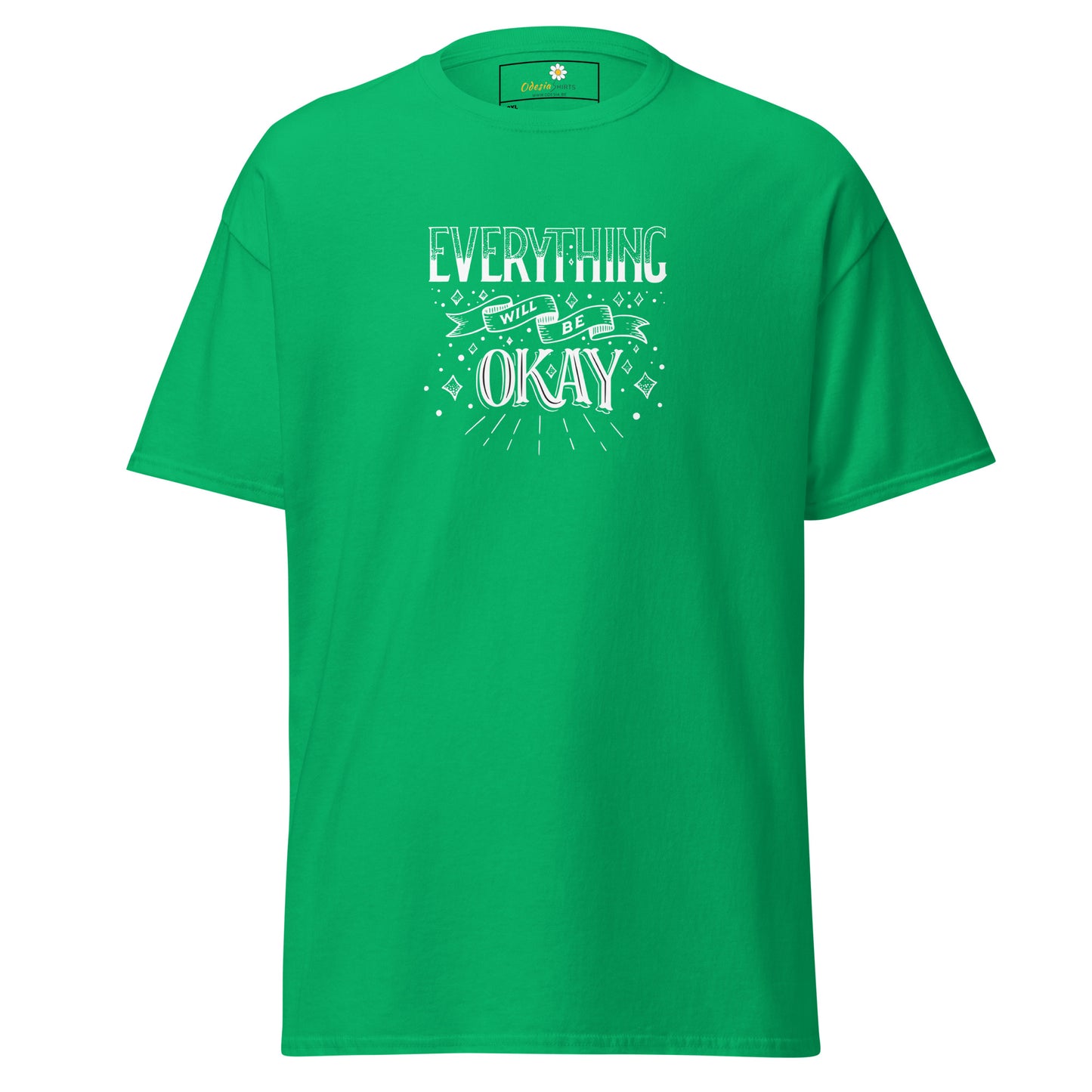 T-shirt classique pour homme - TEXT TOUT VA BIEN ÊTRE - GRAND