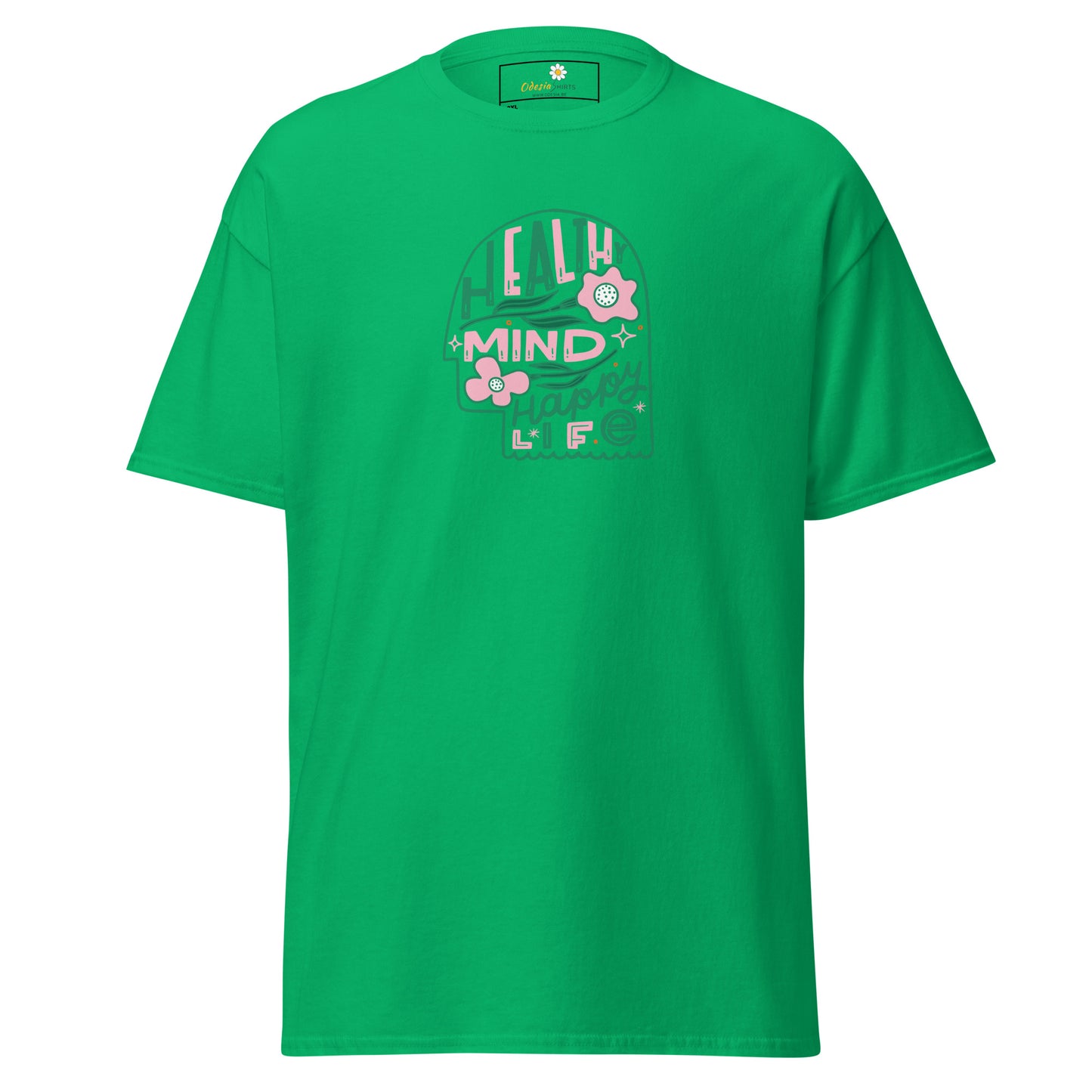 Heren klassiek t-shirt - TEKST GEZONDE GEEST LEVEN - GROOT