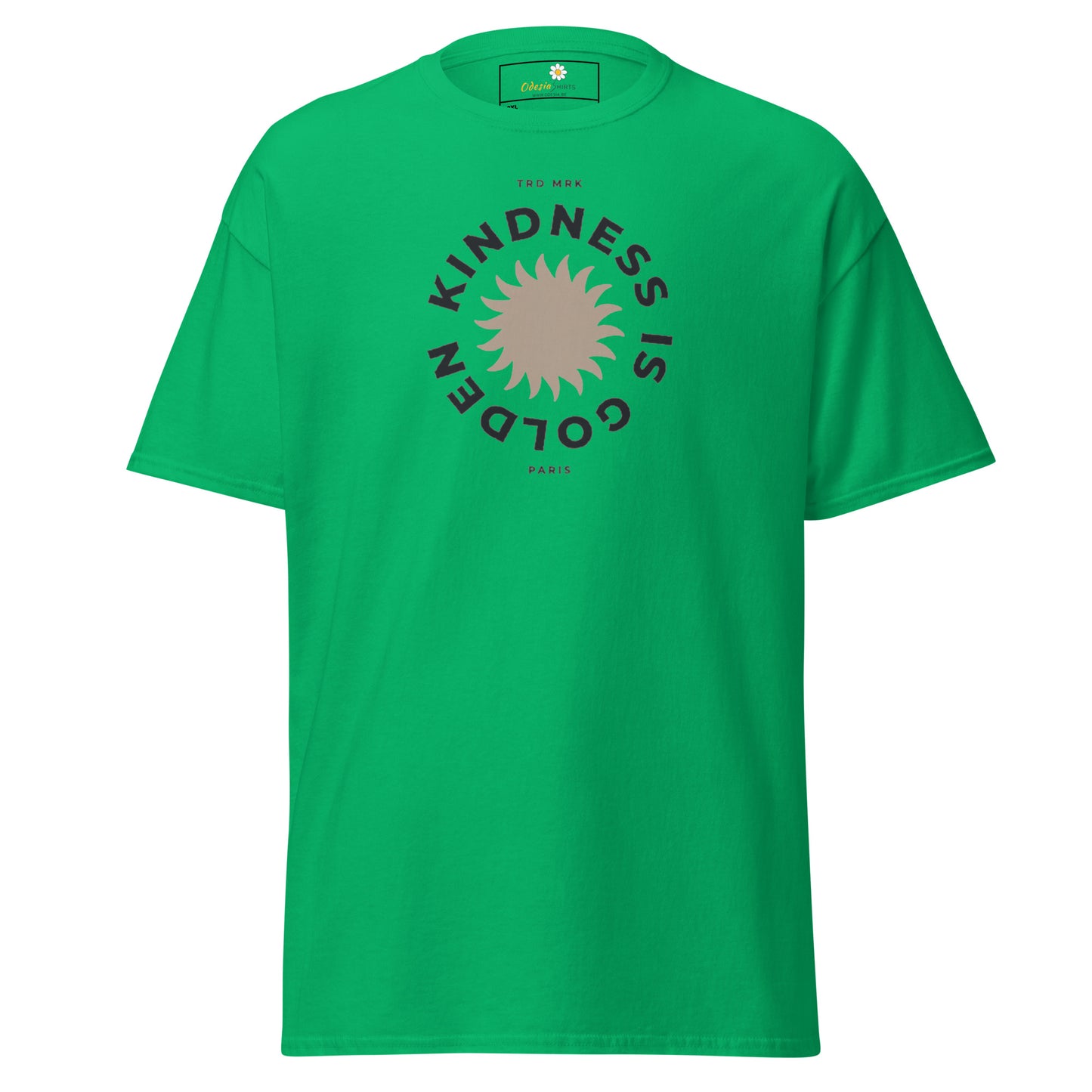 T-shirt classique pour homme - Texte « La gentillesse est d'or » - Grand