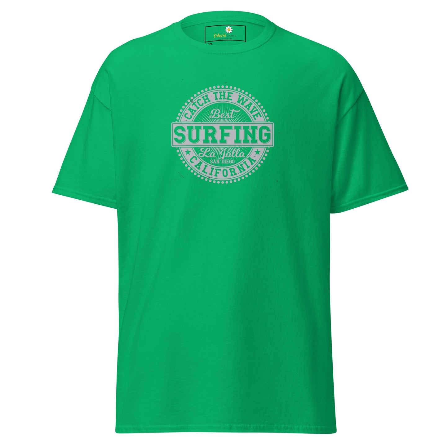 Heren klassiek t-shirt - SUMMER SURFING CALIFORNIA - GROOT