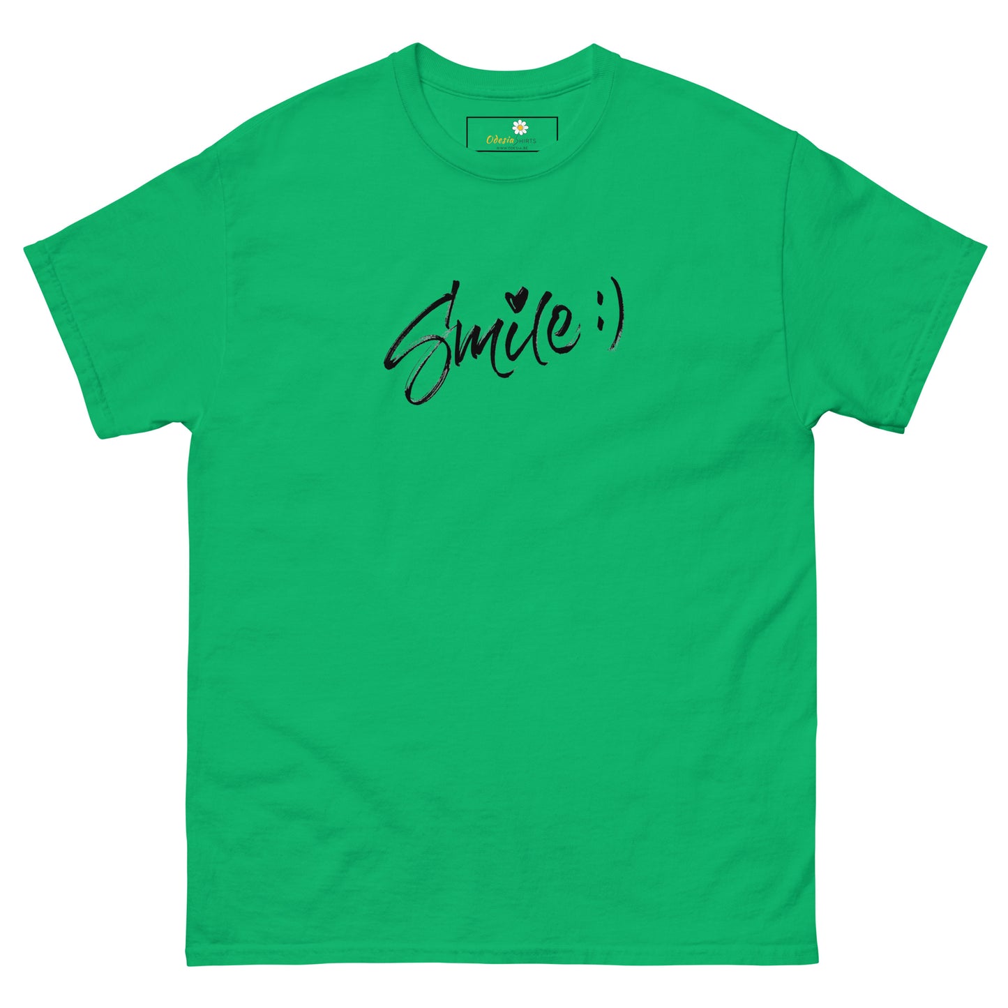 T-shirt classique pour homme - TEXT SMILE - BIG
