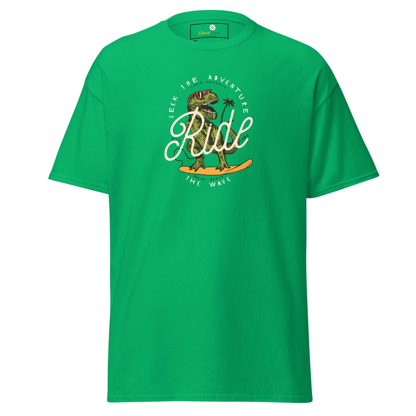 T-shirt classique pour homme - WILDLIFE DINOSAURUS RIDE WAVES - GRAND