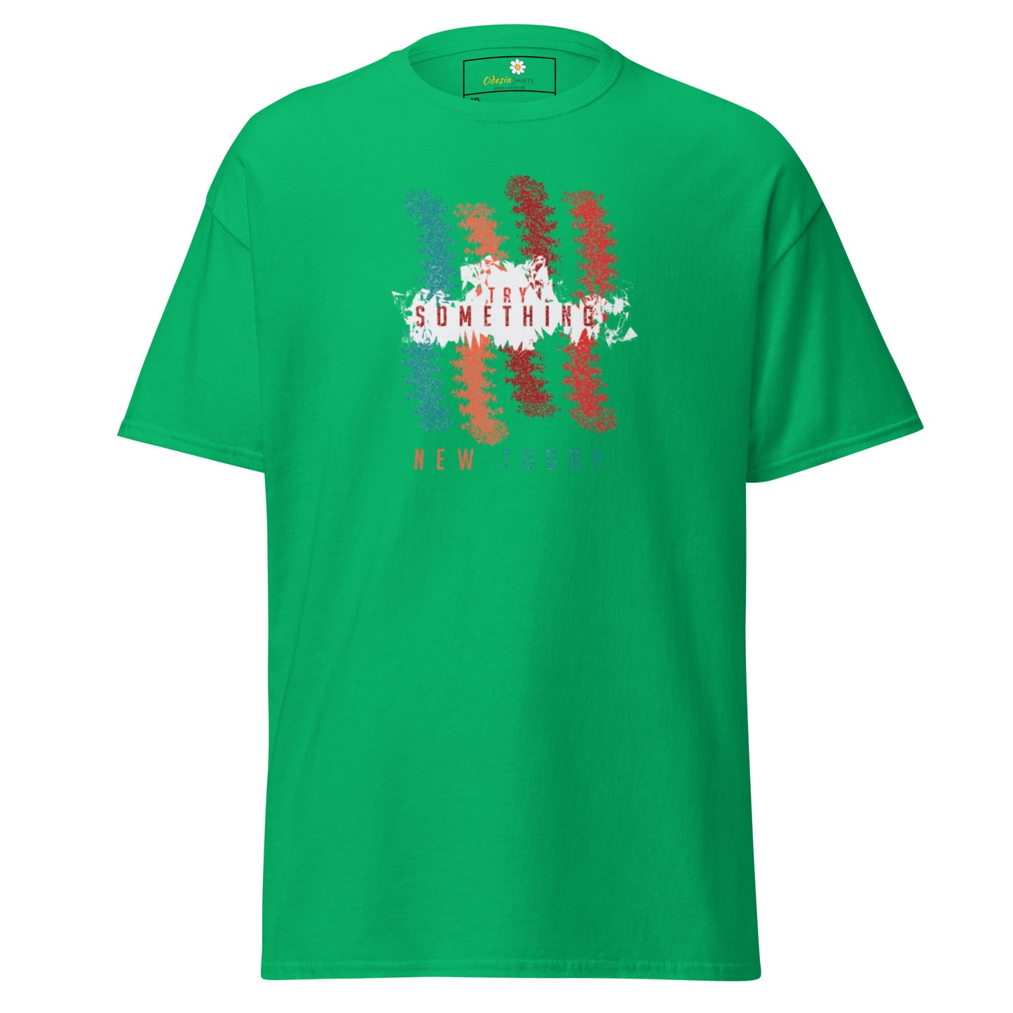 T-shirt classique unisexe - Lignes de couleurs abstraites - Grand