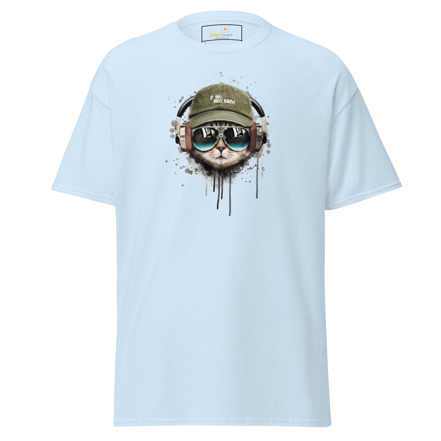 T-shirt classique unisexe - ANIMAUX MUSIQUE CHAT CHAPEAU - RÉGULIER