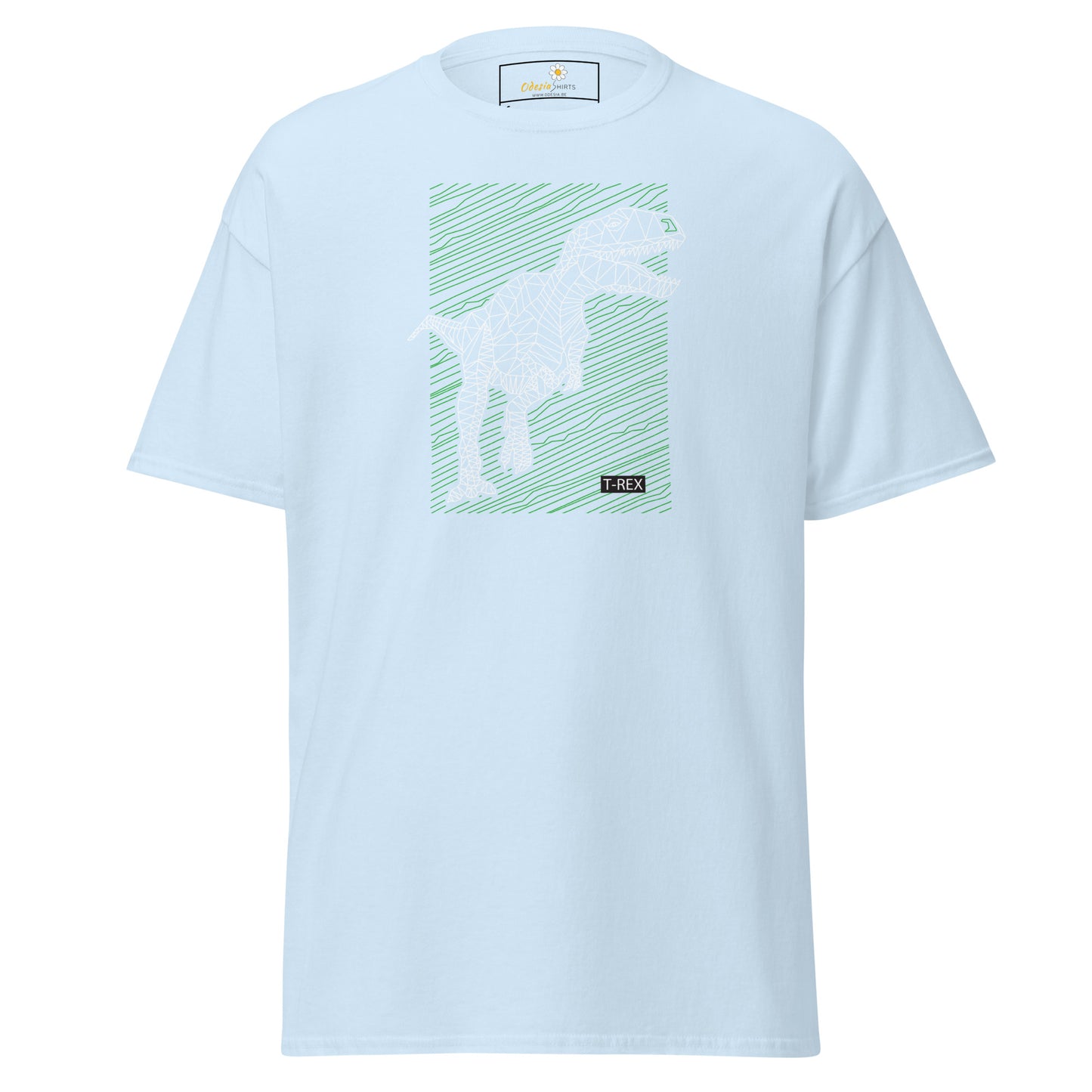 Heren klassiek t-shirt - WILD LIFE TREX DINOSAURUS - REGULAR