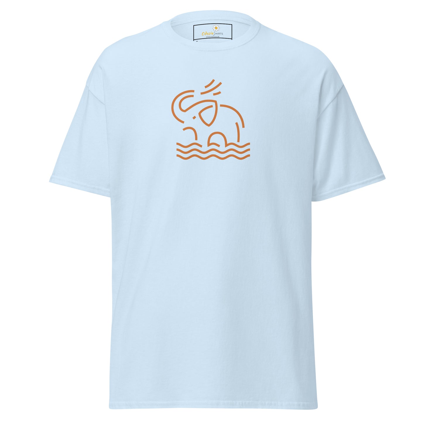 Unisex classic t-shirt - WILD LIFE ELEPHANT ORANGE - REGULAR