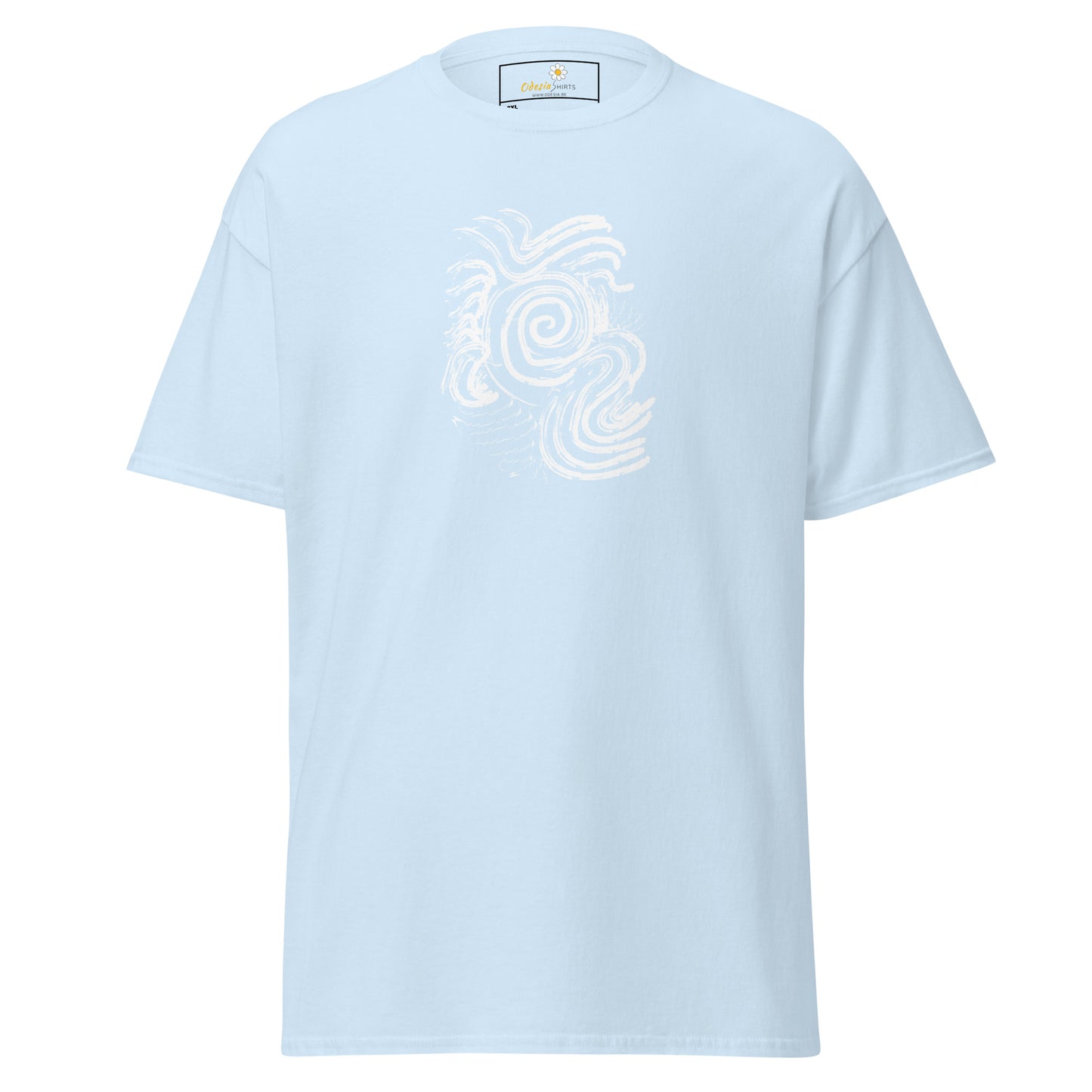 Unisex classic t-shirt - ABSTRACT SUNLIGHT WAVES - BIG
